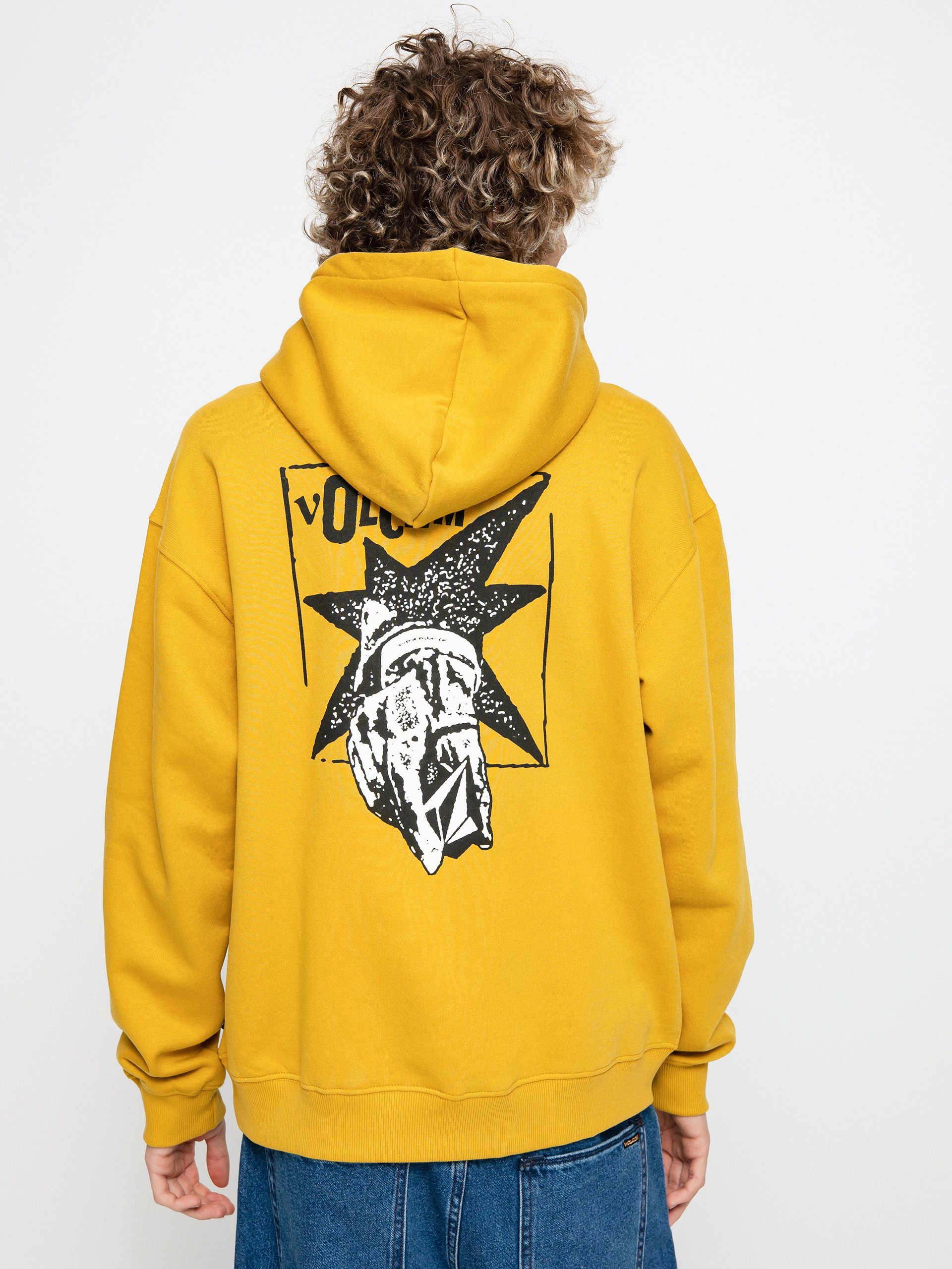 Mikina s kapucí Volcom Strikehood HD (honey gold)