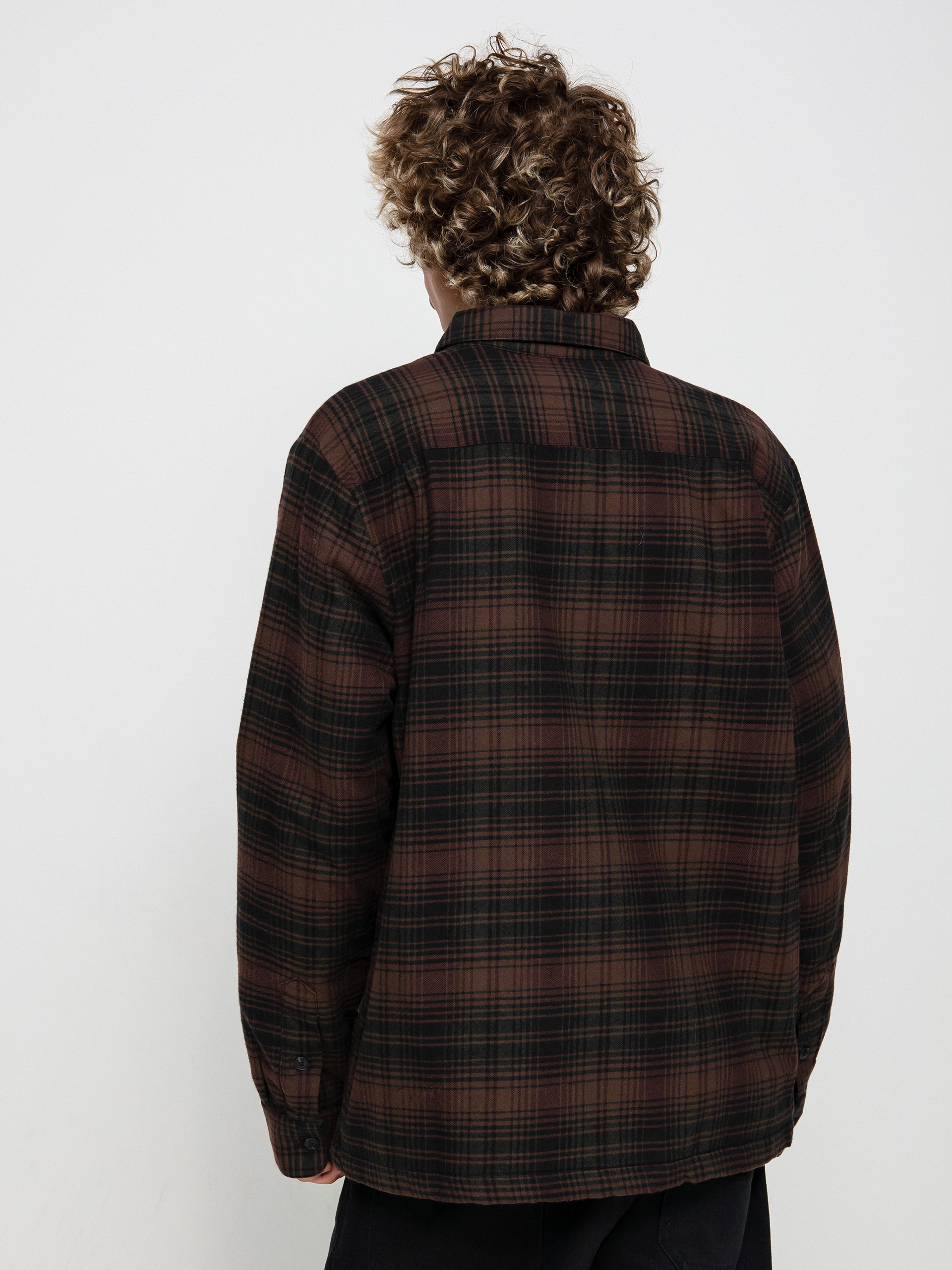 Košile Volcom Overstoned Flannel Ls (mahogany)