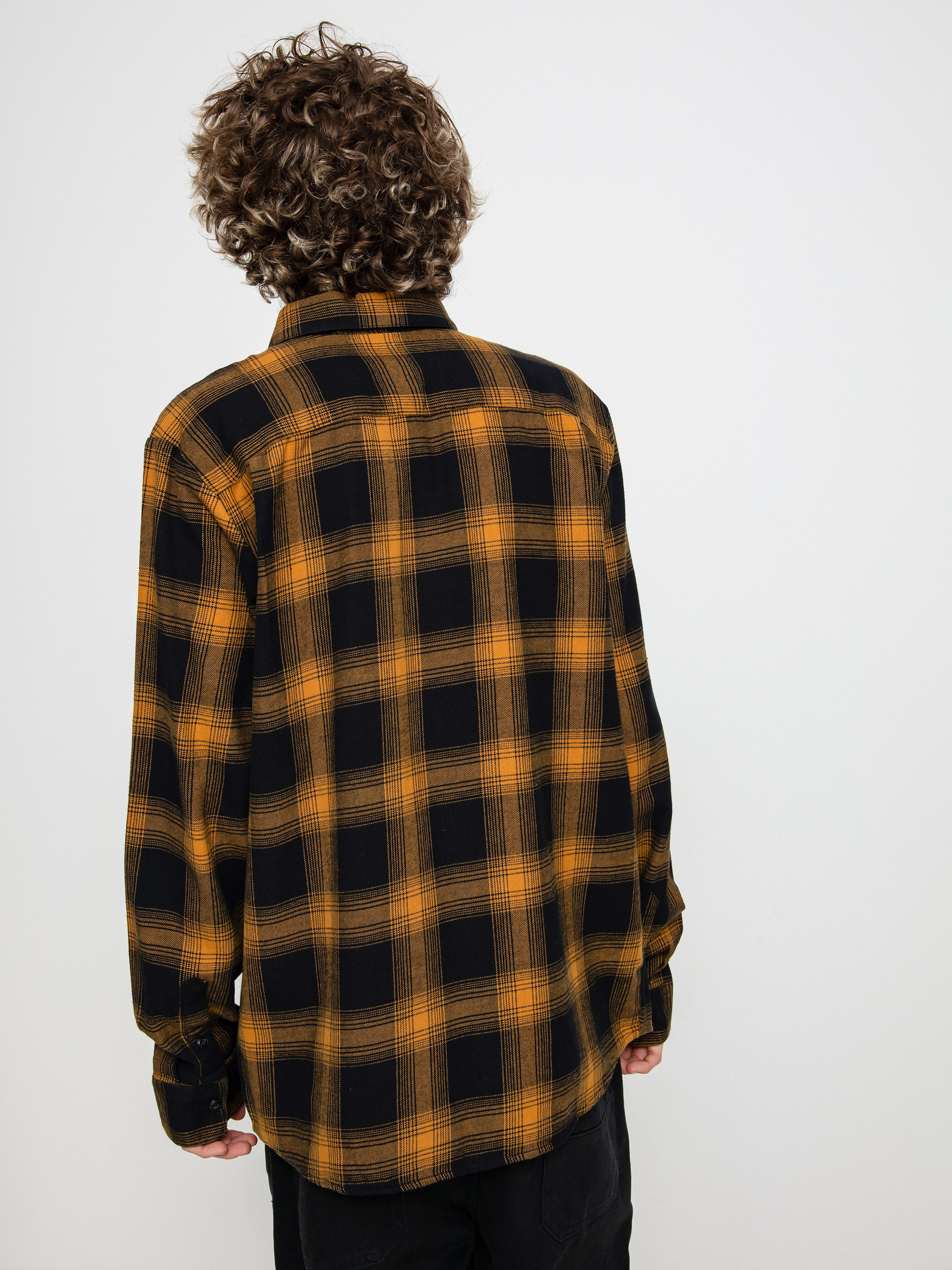 Košile Volcom Netastone Flannel Ls (rinsed black)