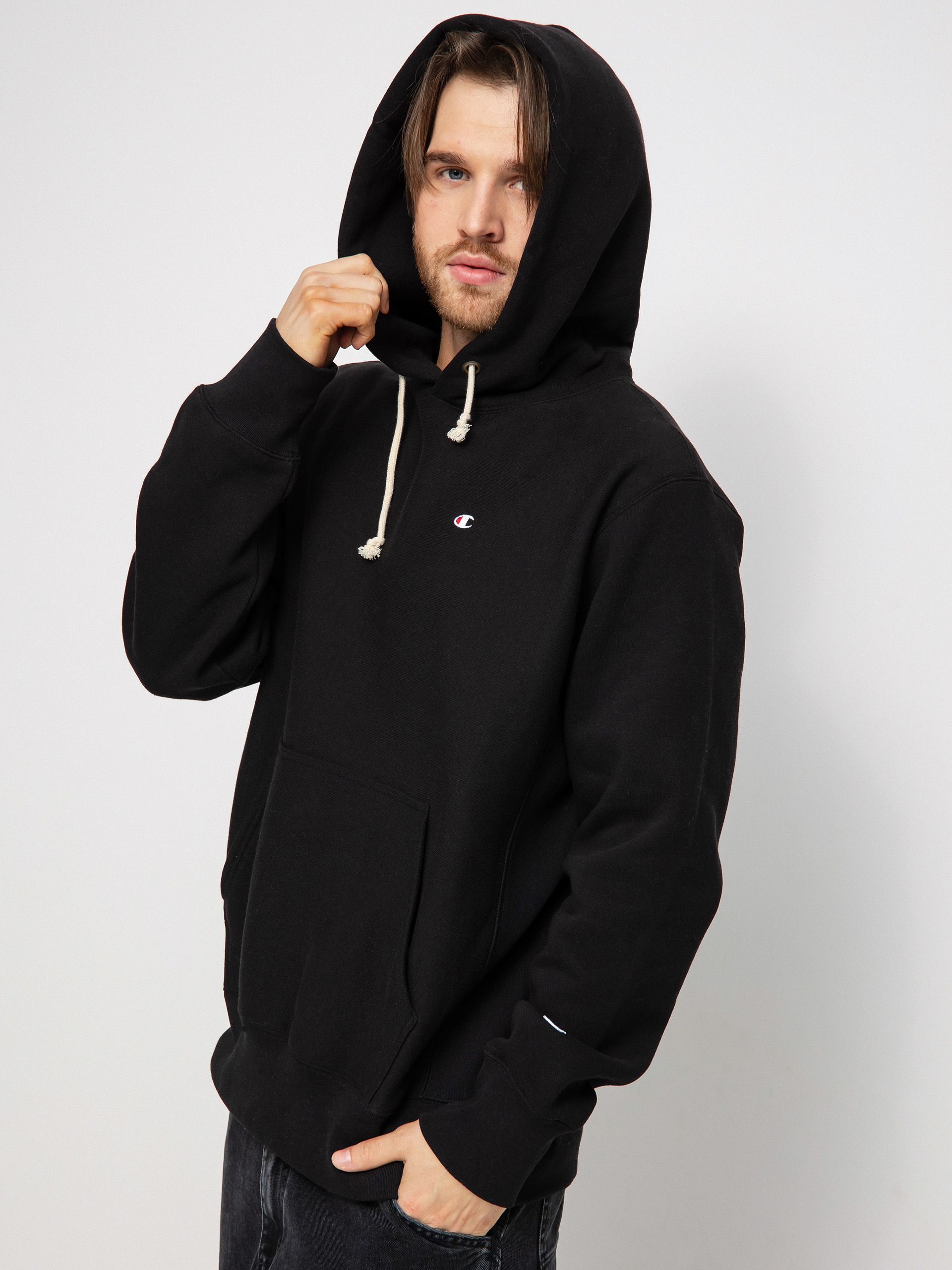 Mikina s kapucí Champion Hooded Sweatshirt 217976 HD (nbk)
