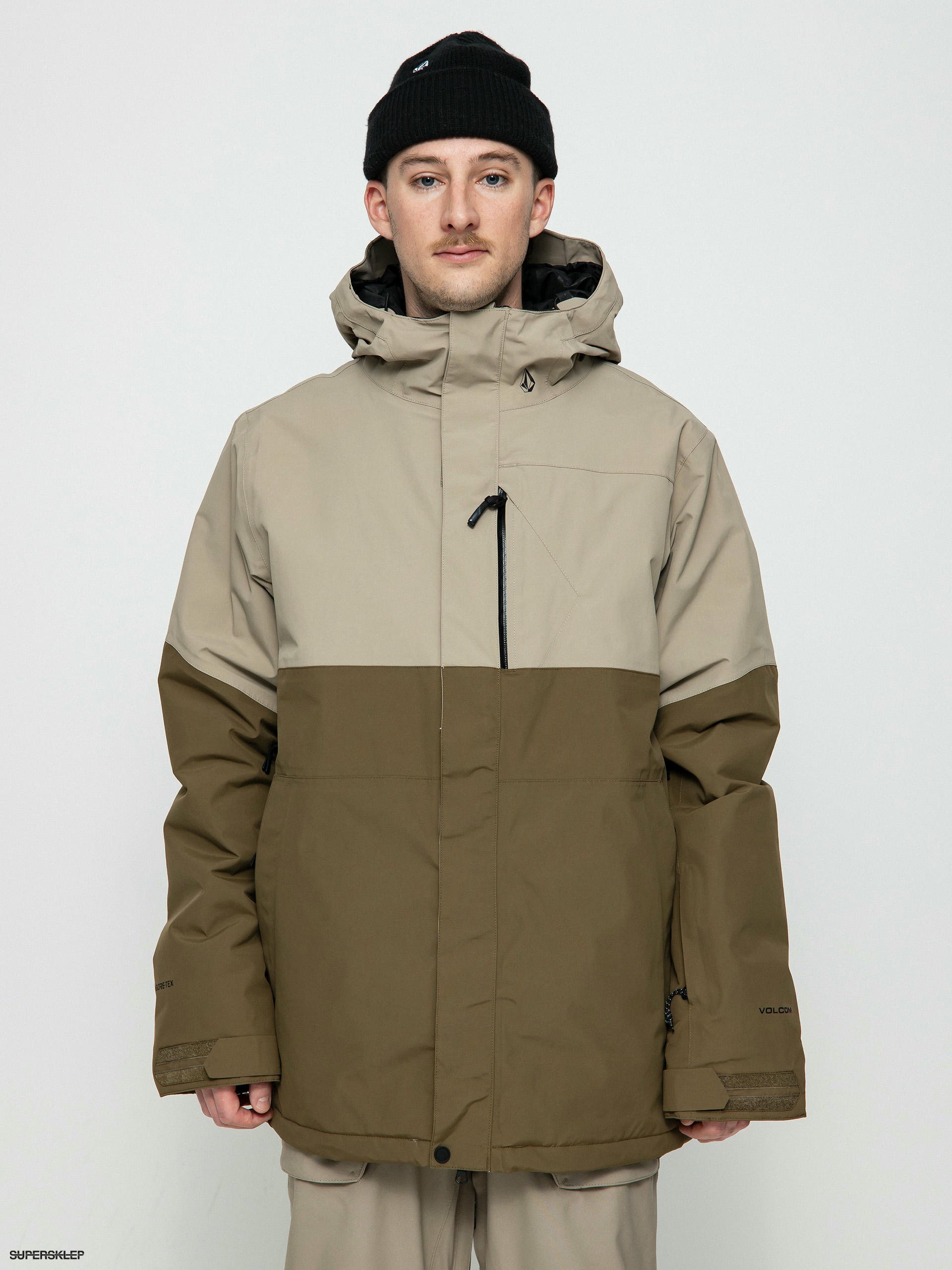 Pánská Snowboardová bunda Volcom L Ins Gore Tex (dark khaki)