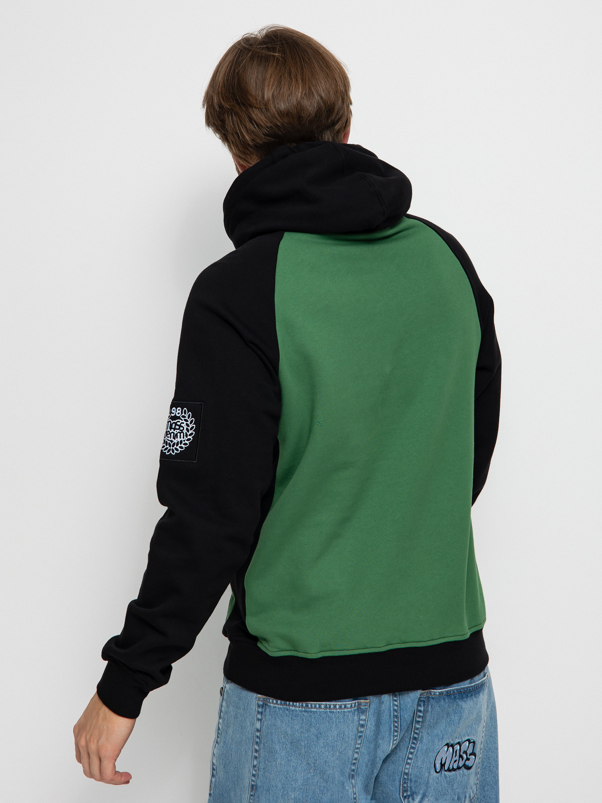 Mikina s kapucí MassDnm Berg HD (black/green)