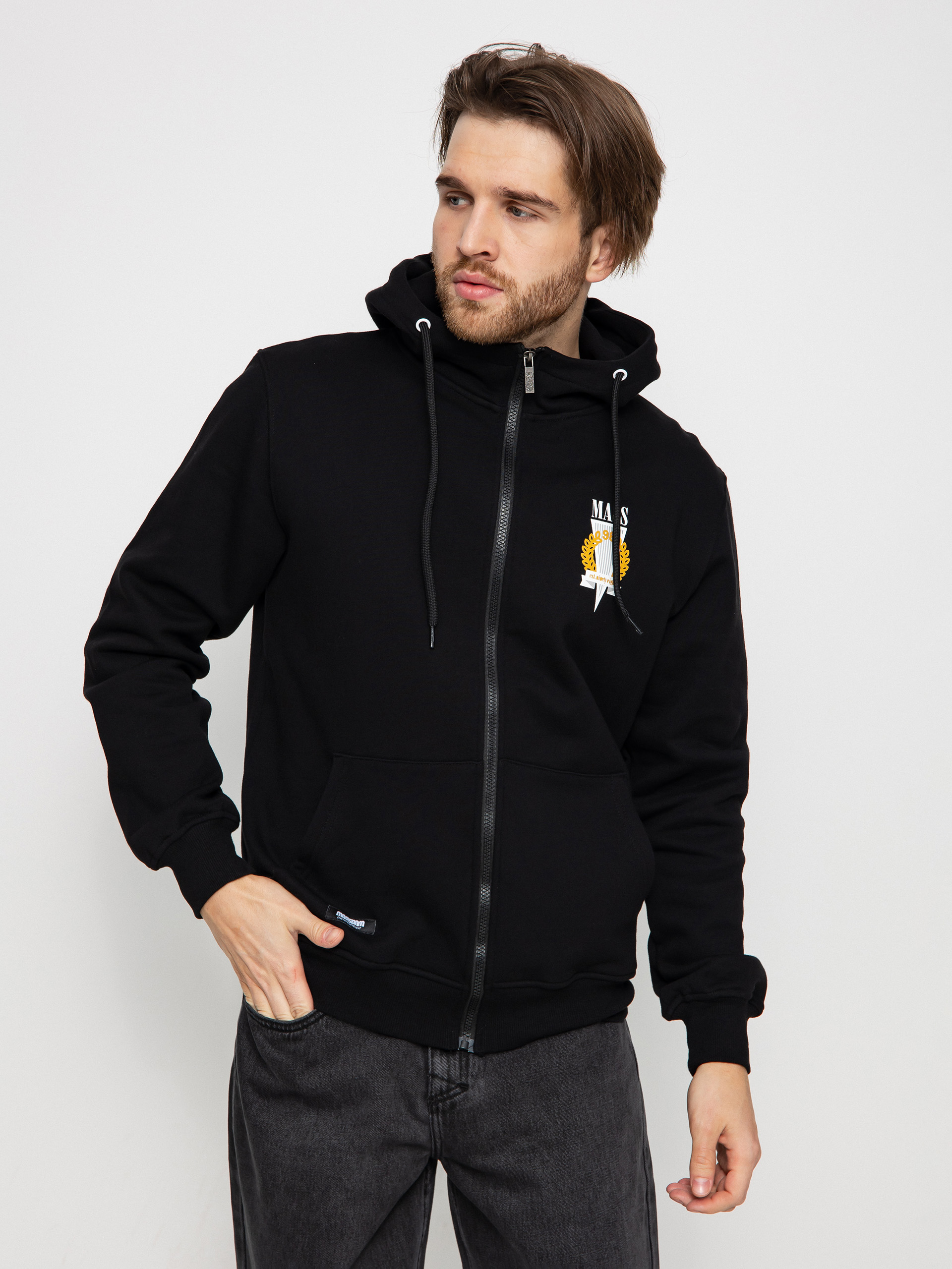 Mikina s kapucí MassDnm Monopoly ZHD (black)