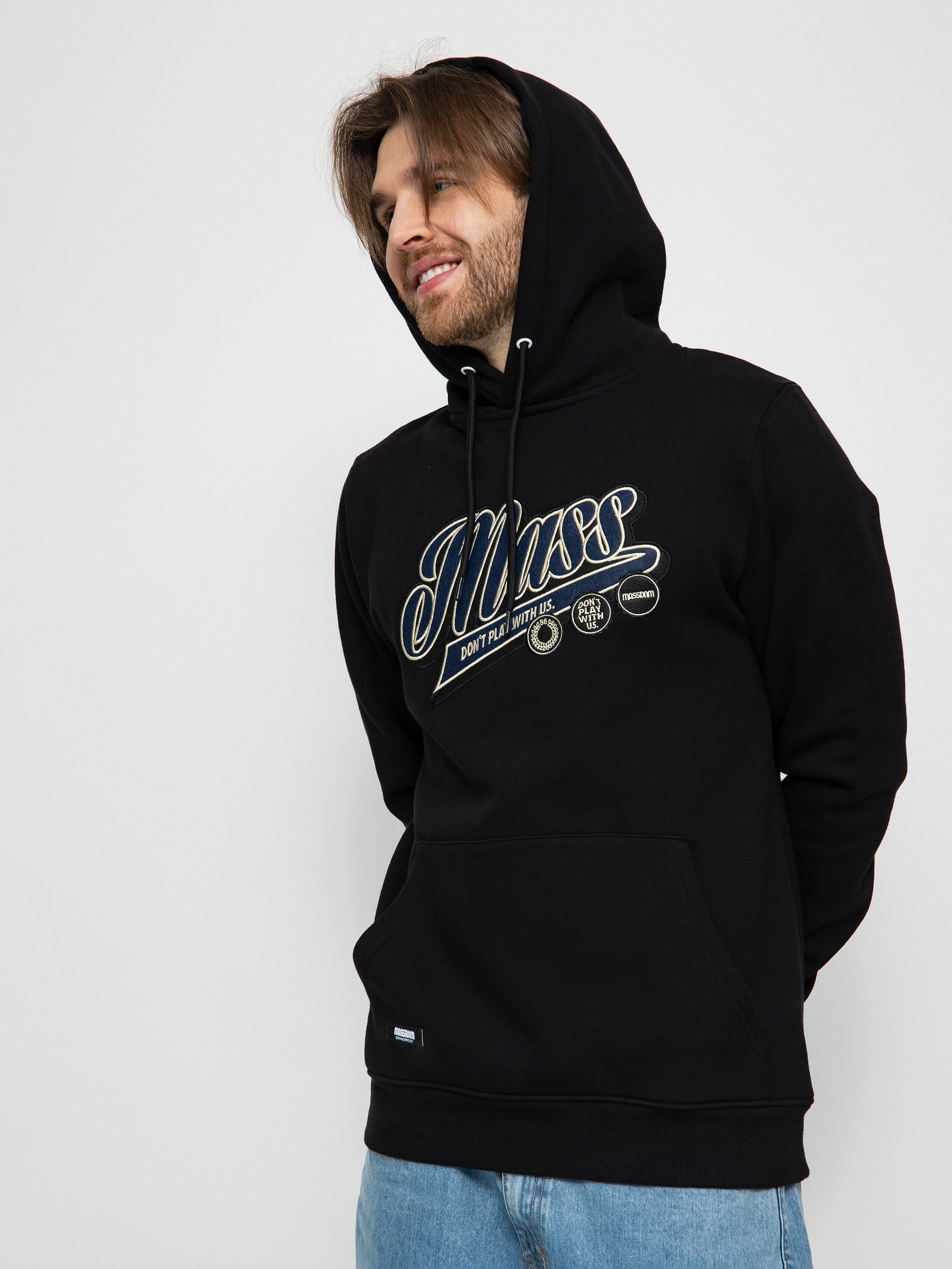Mikina s kapucí MassDnm Overtime HD (black)