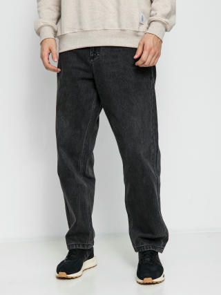 Kalhoty MassDnm Slang Jeans Baggy Fit (black washed)