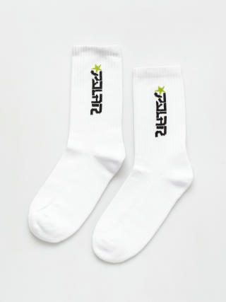Ponožky Polar Skate Star (white/green)