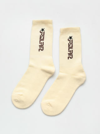 Ponožky Polar Skate Star (cloud white/brown)