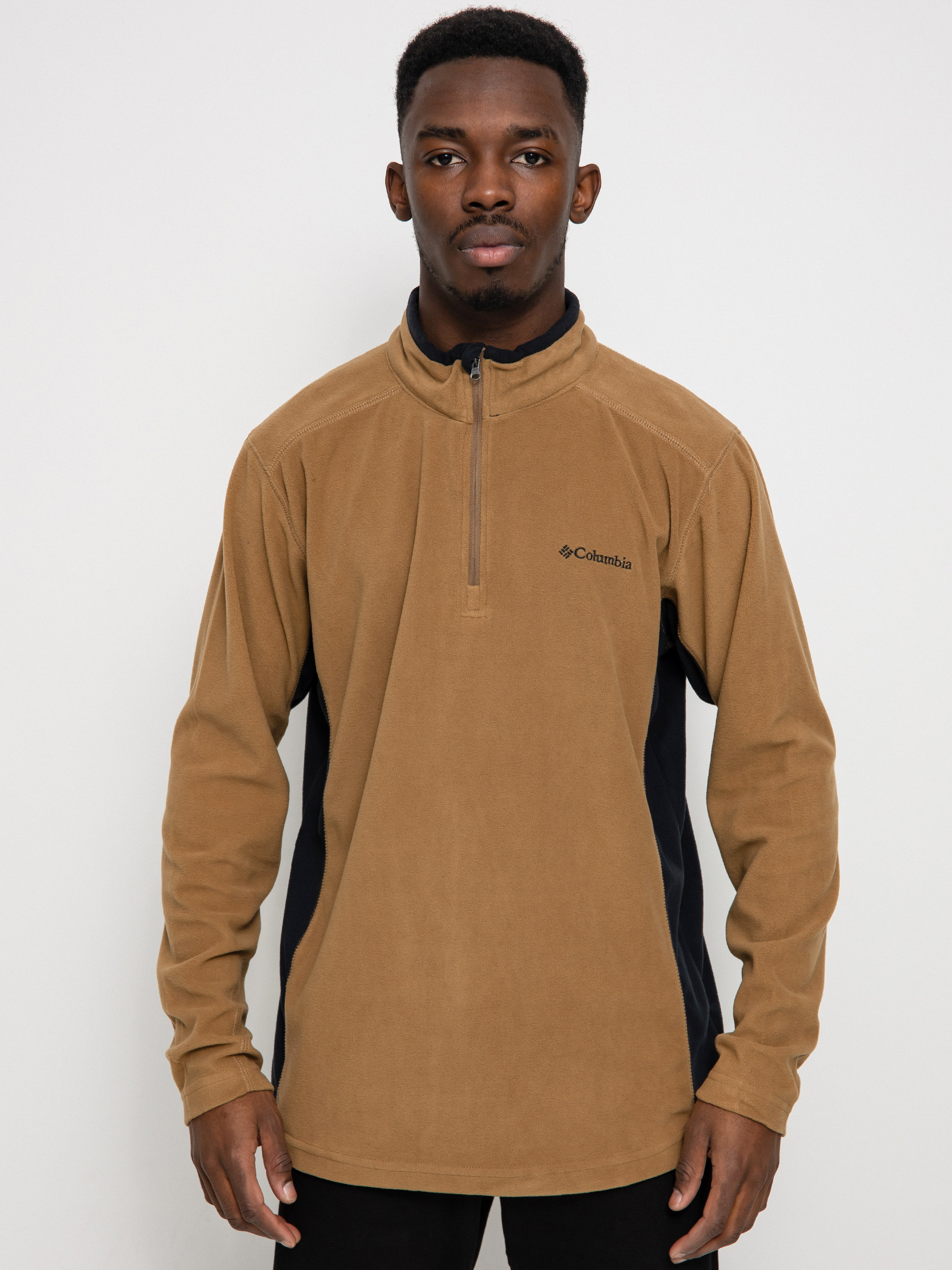 Fleecovu00e1 mikina Columbia Klamath Range II Half Zip (delta black)