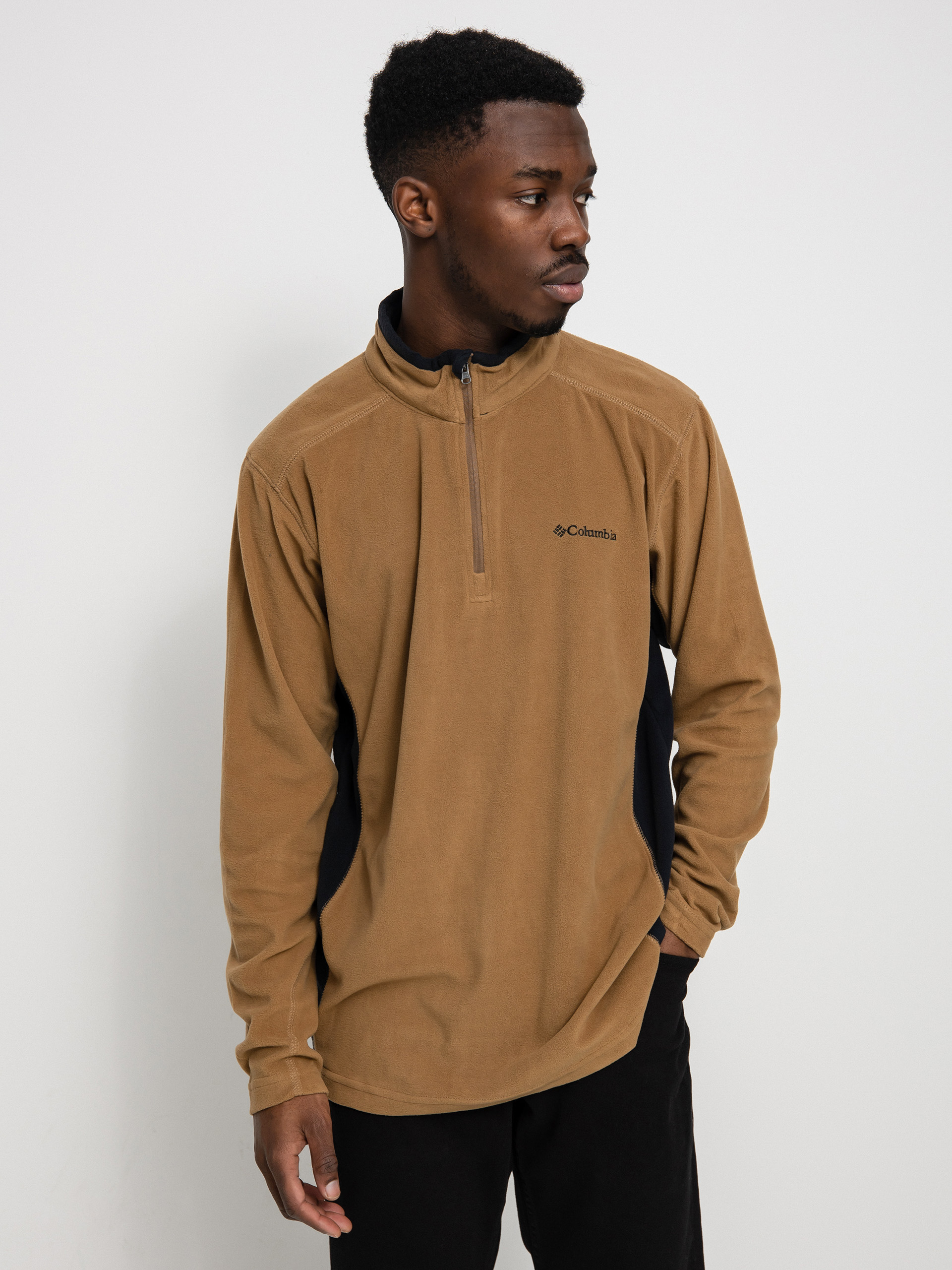 Pánský Fleecová mikina Columbia Klamath Range II Half Zip (delta black)