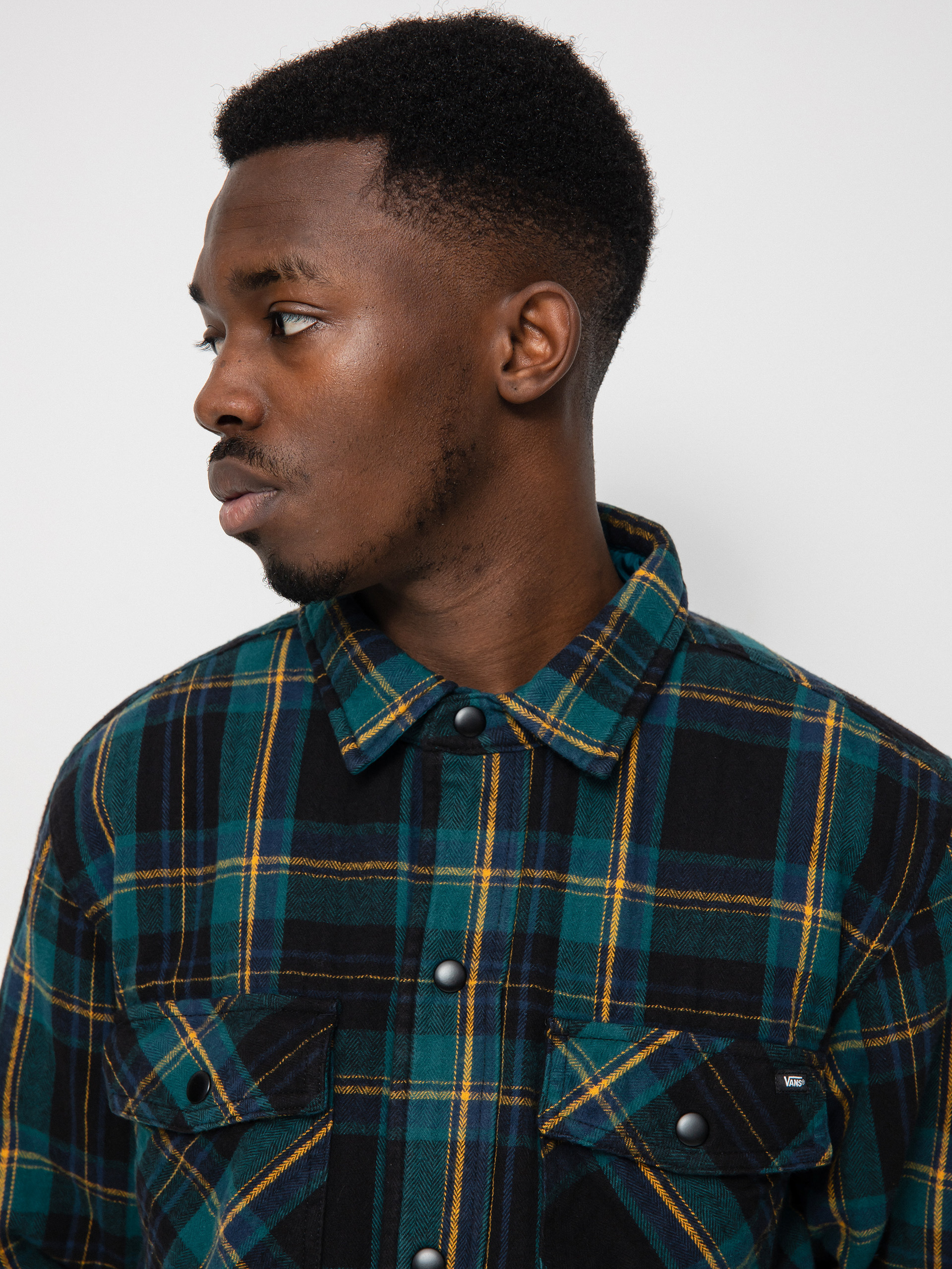 Bunda Vans Brickell Shirt (black/deep teal)