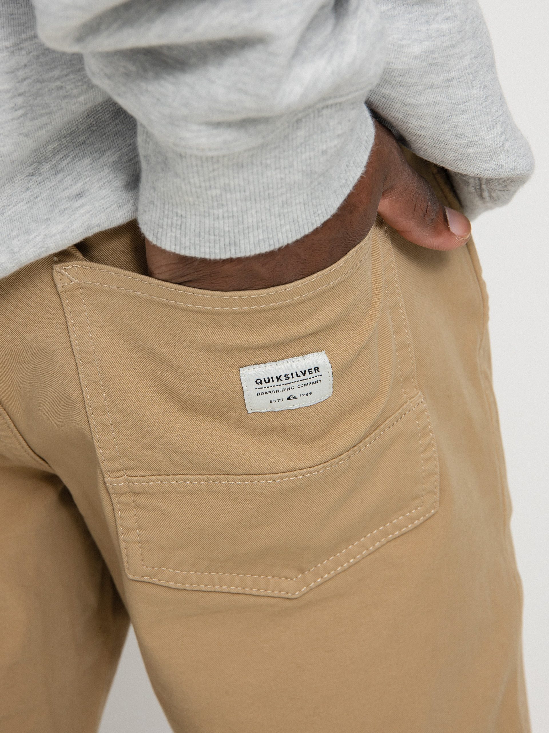 Kalhoty Quiksilver Krandy hnědá (plage)