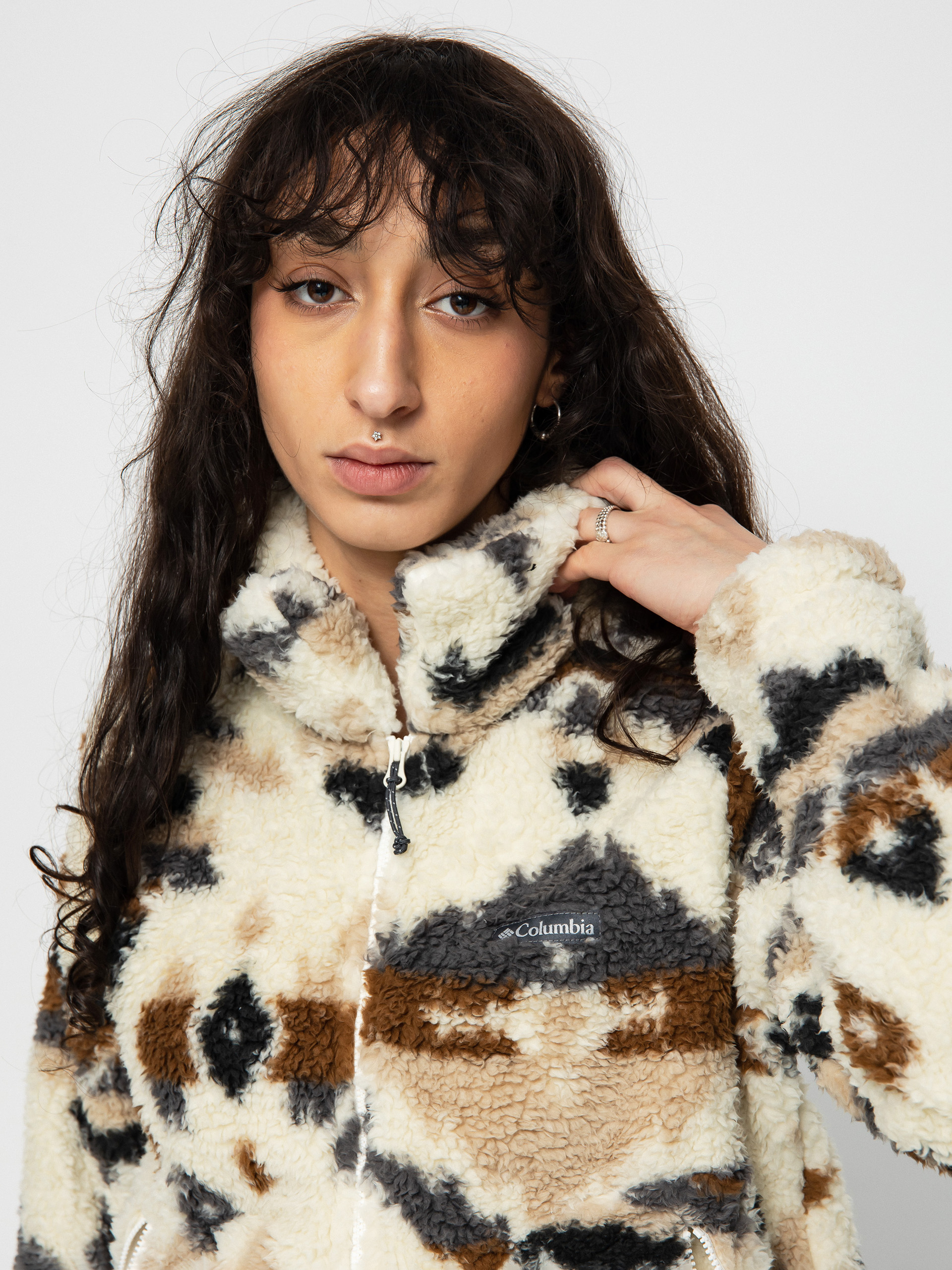 Dámský Fleecová mikina Columbia Winter Pass Sherpa FZ (chalk rocky mt)