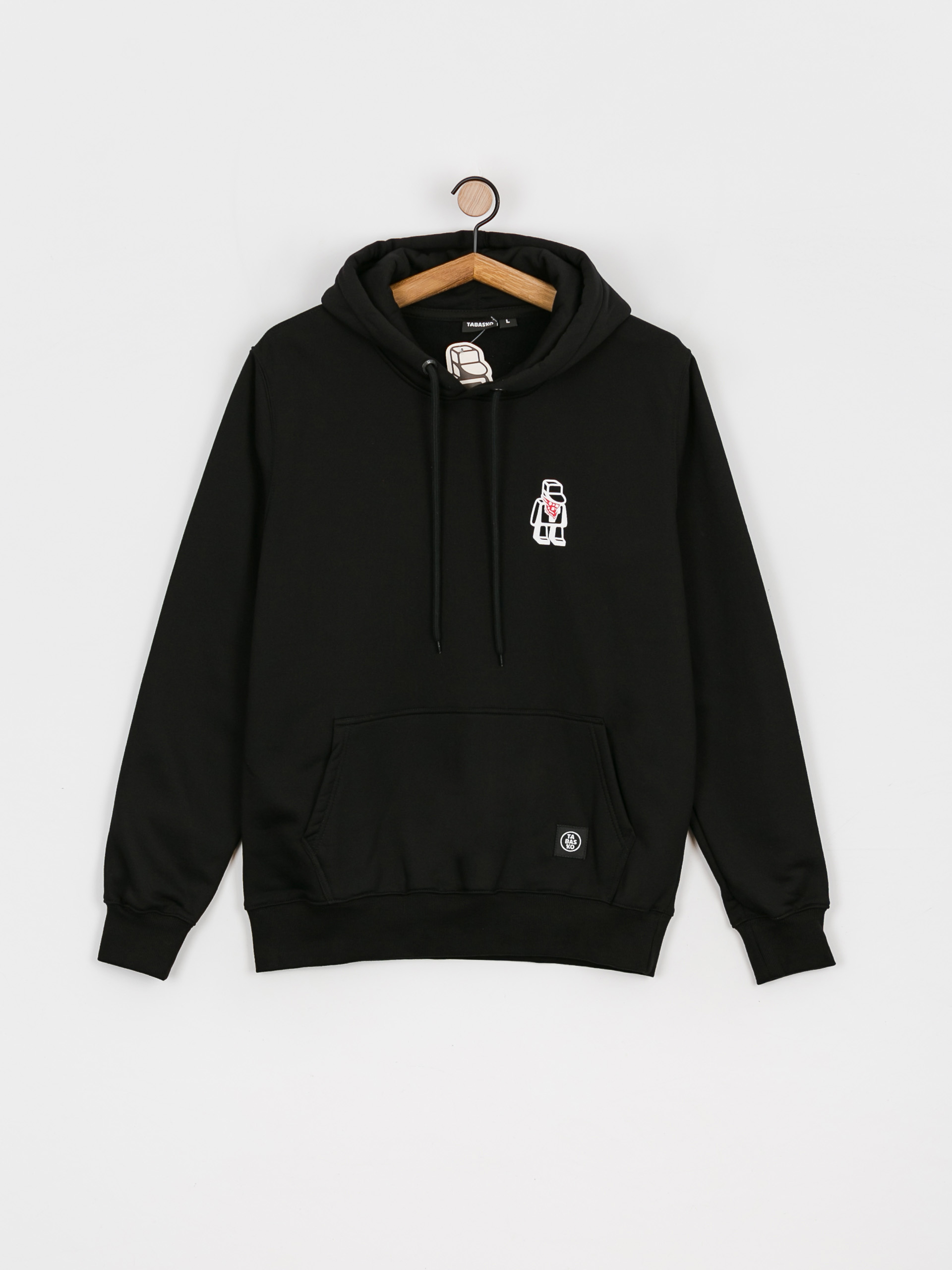 Mikina s kapucí Tabasko Bandana HD (black)