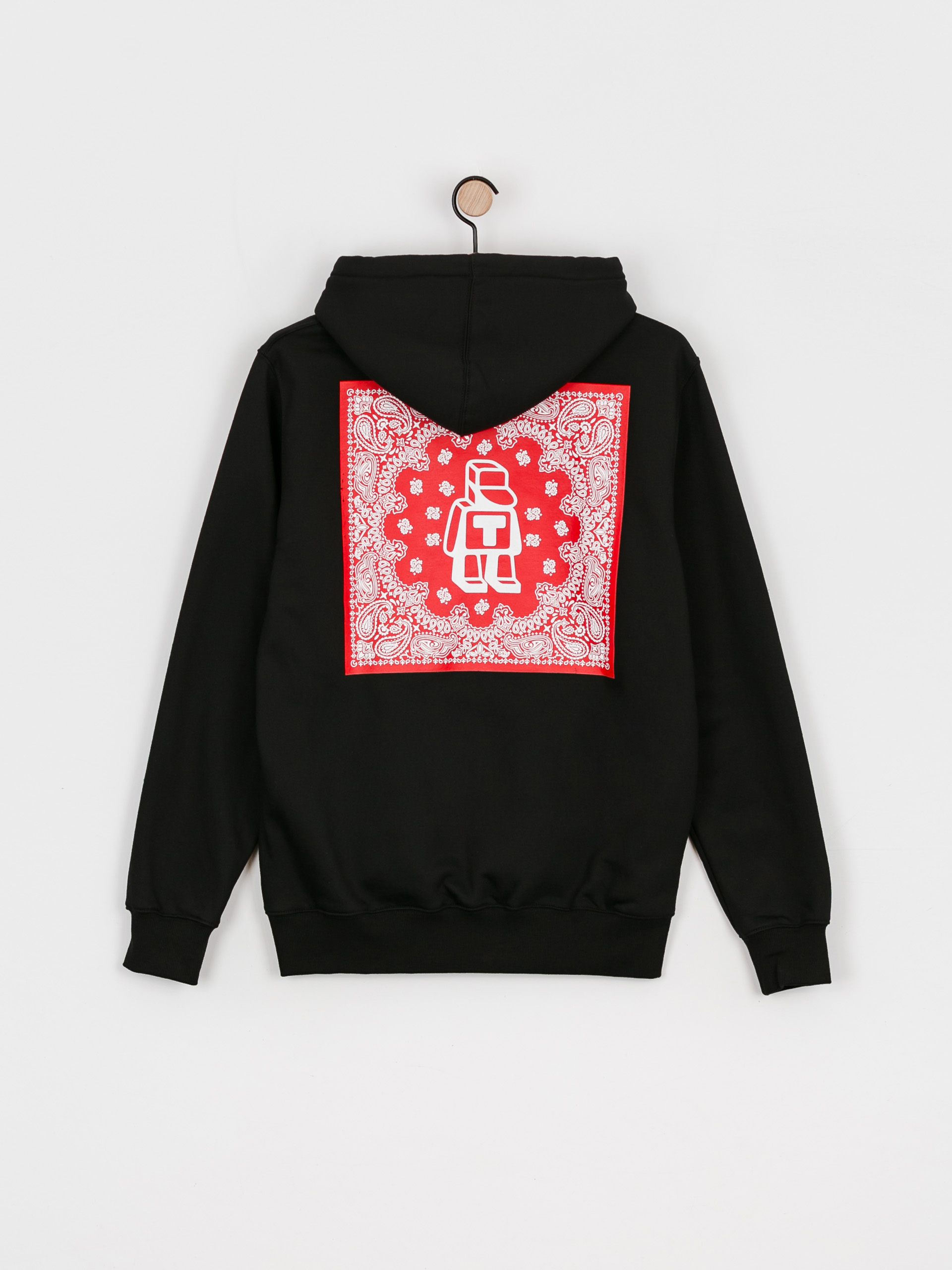 Mikina s kapucí Tabasko Bandana HD (black)