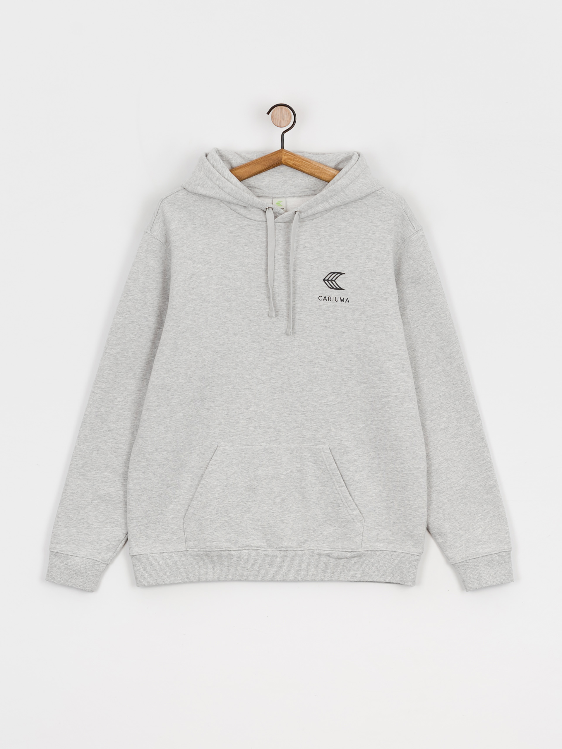 Mikina s kapucí Cariuma Logo HD (melange grey)