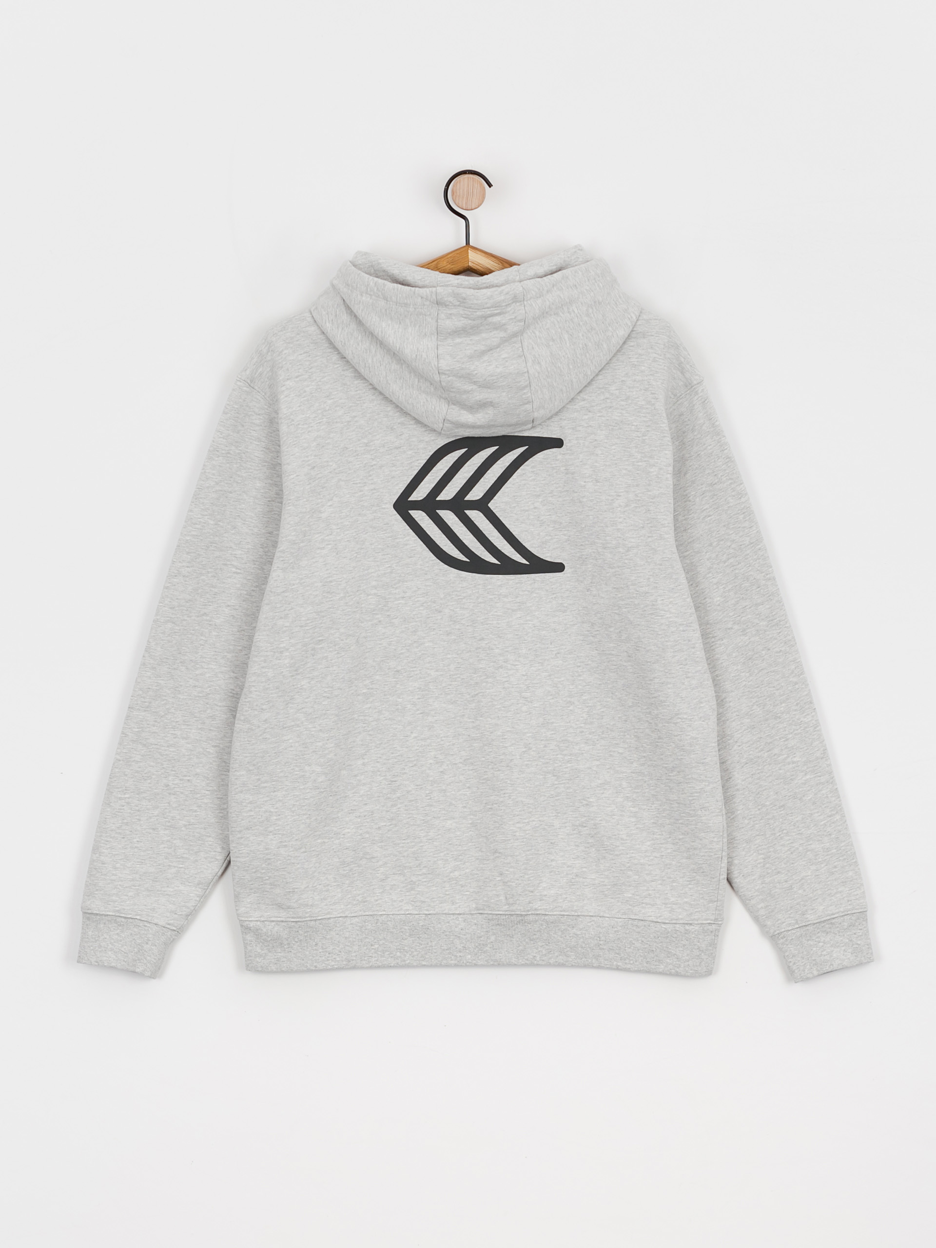 Mikina s kapucí Cariuma Logo HD (melange grey)