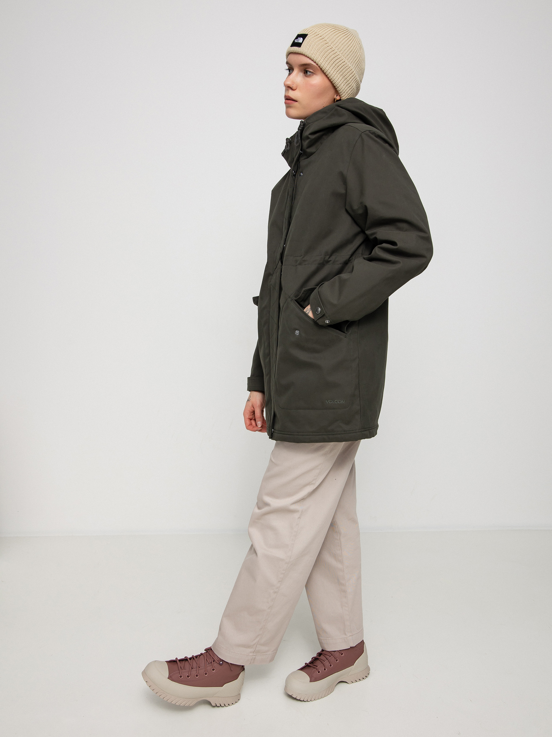 Bunda Volcom Less Is More 5K Parka Wmn (rinsed black)