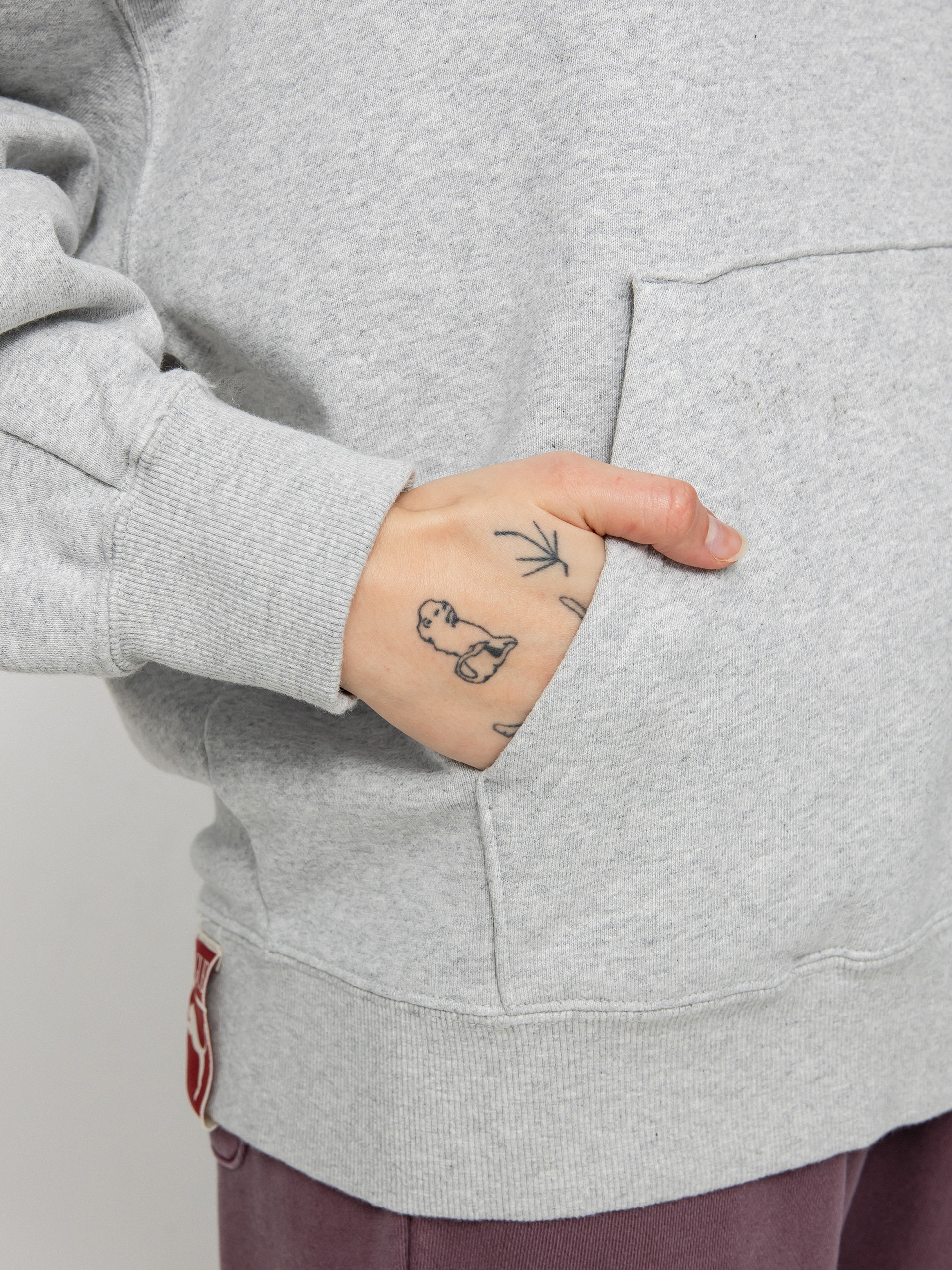 Mikina s kapucí Puma X Vogue Oversized HD Wmn (light gray heather)