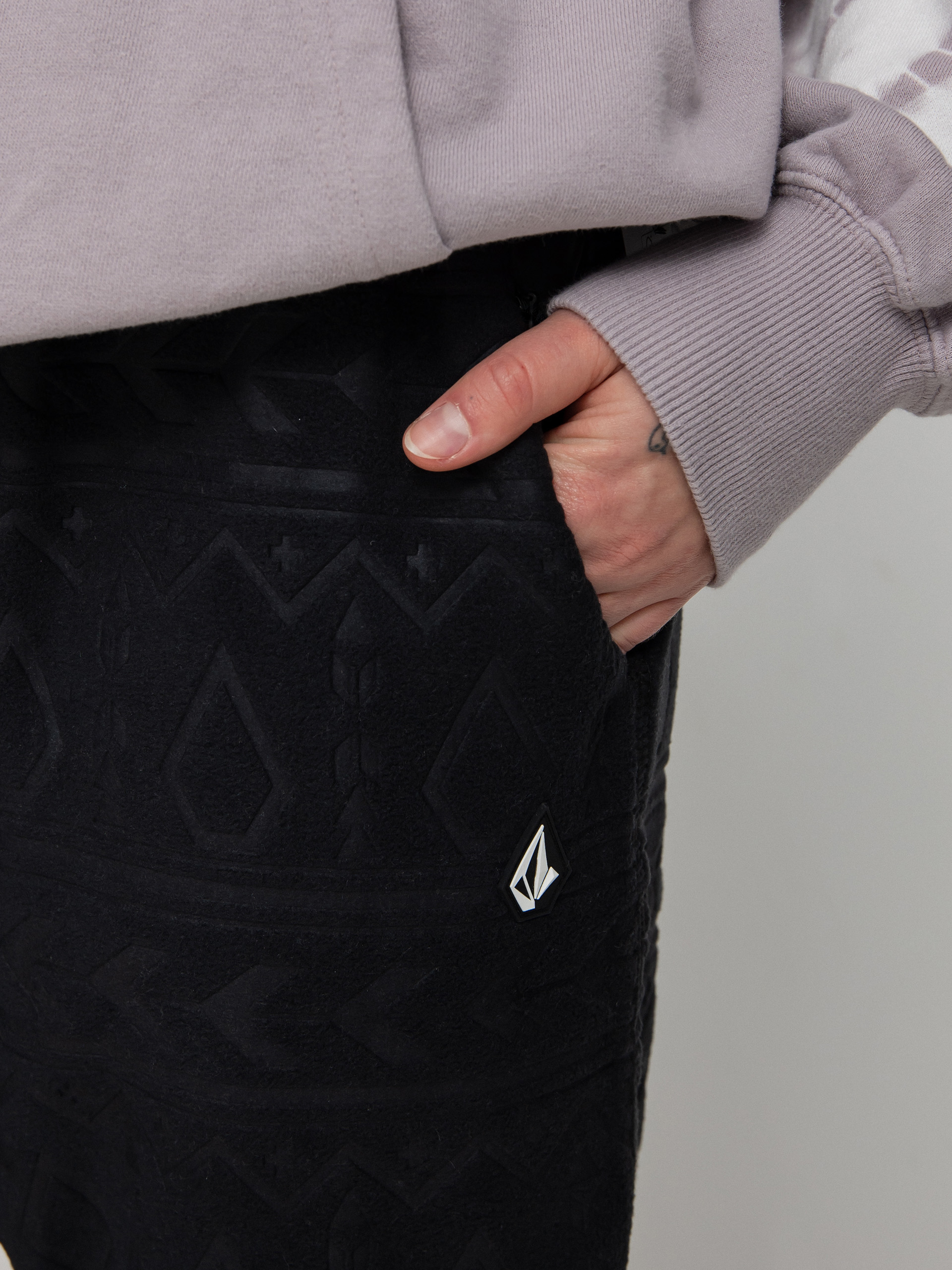 Kalhoty Volcom Polar Fleece Wmn (black)