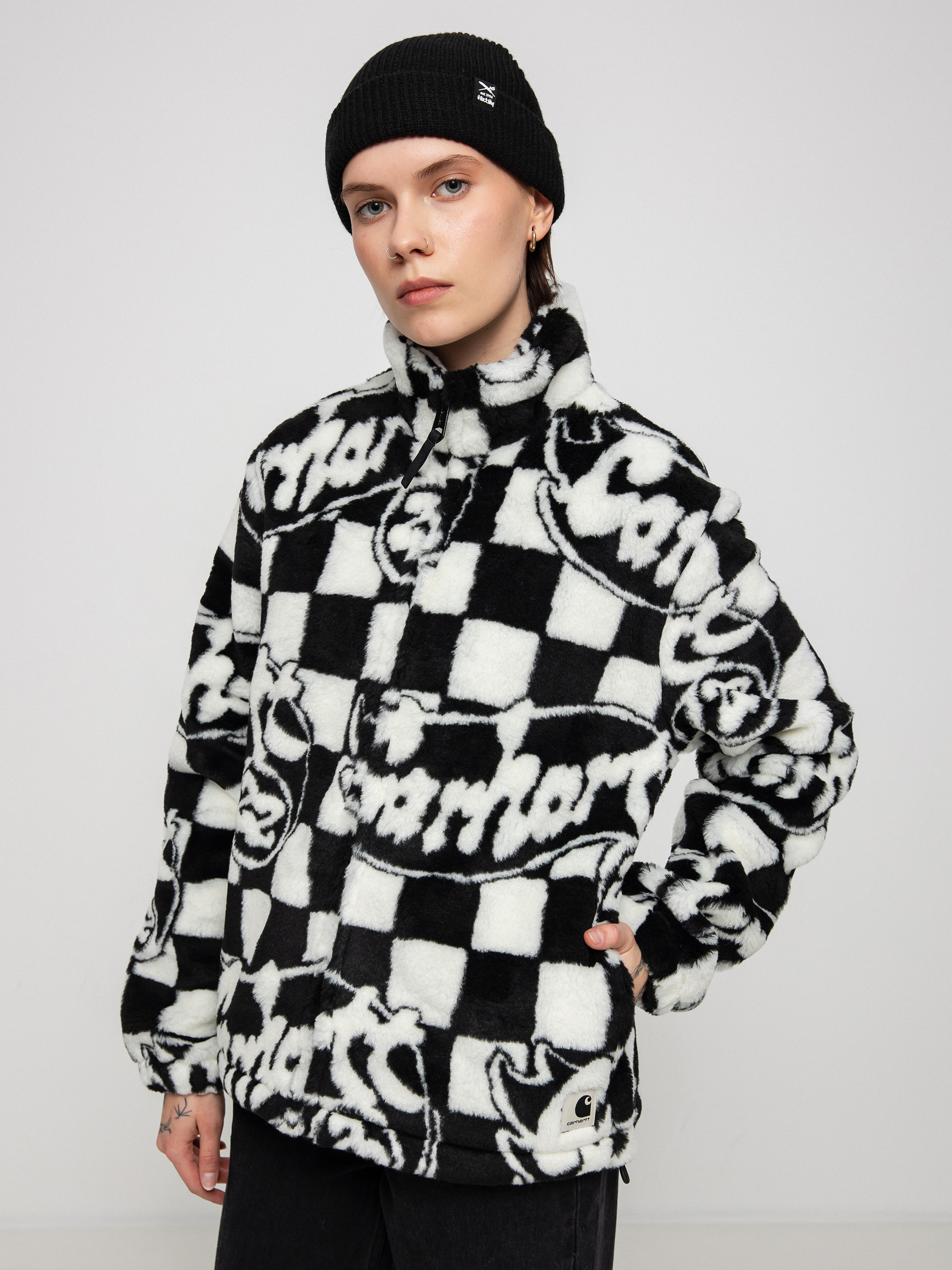 Bunda Carhartt WIP Plains Liner Wmn (joyride jacquard/black/wax)