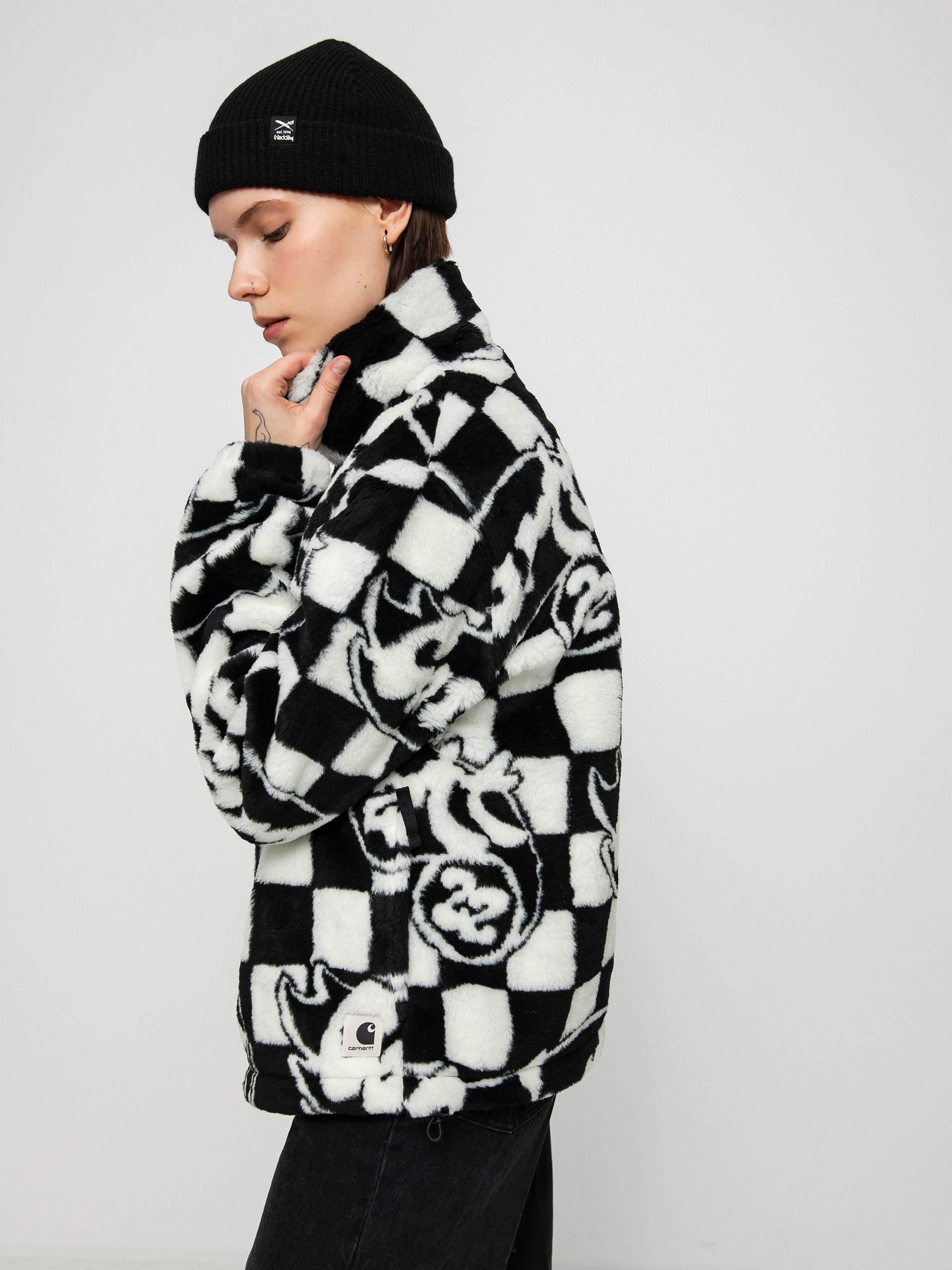 Bunda Carhartt WIP Plains Liner Wmn (joyride jacquard/black/wax)