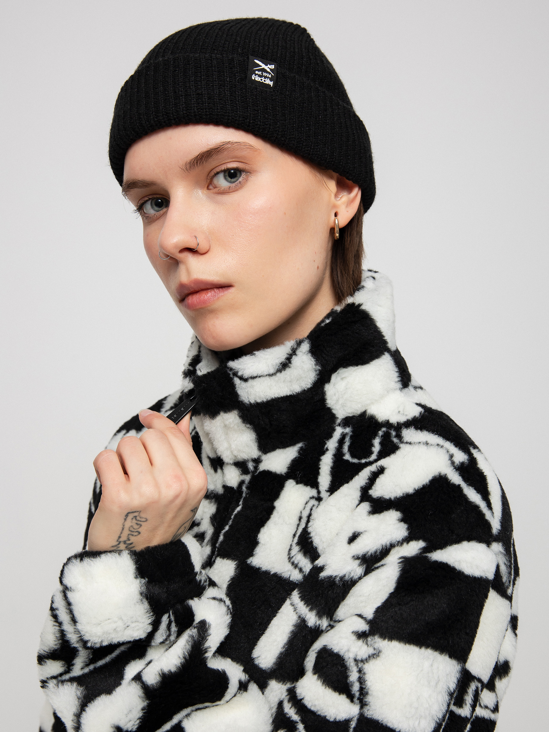 Bunda Carhartt WIP Plains Liner Wmn (joyride jacquard/black/wax)