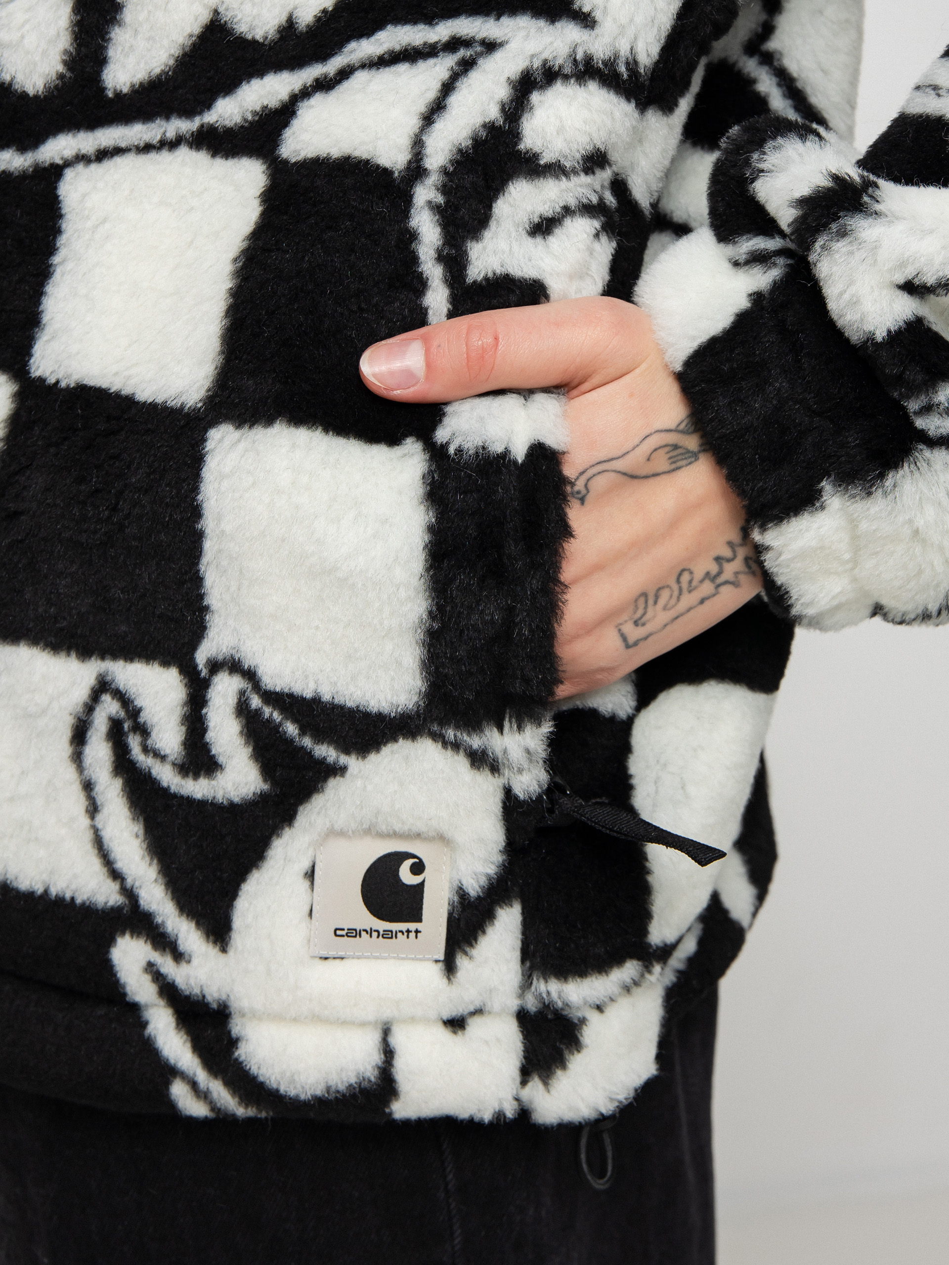 Bunda Carhartt WIP Plains Liner Wmn (joyride jacquard/black/wax)