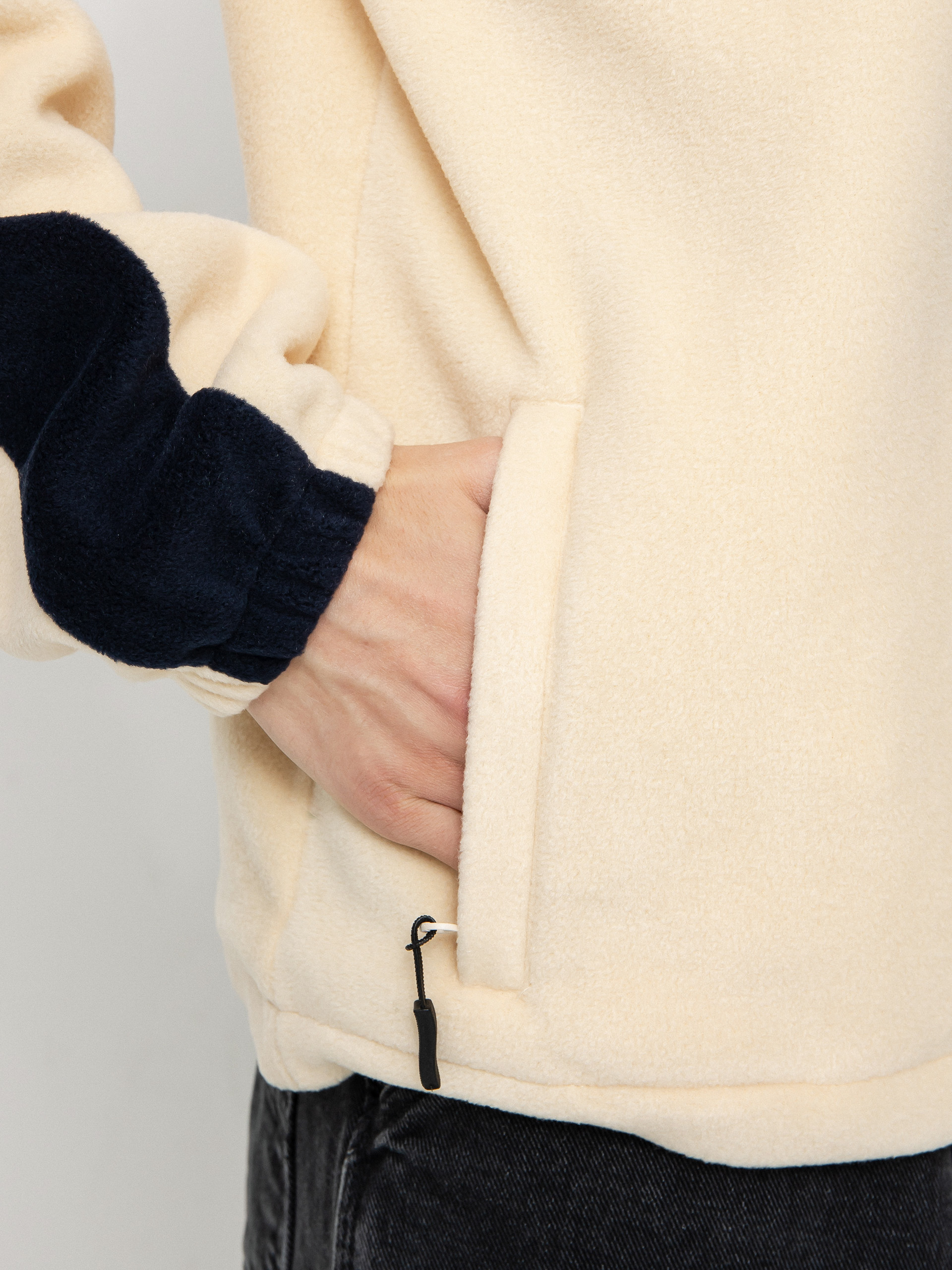 Pánský Fleecová mikina Method Fast Times 1/4 Zip (oat/navy)