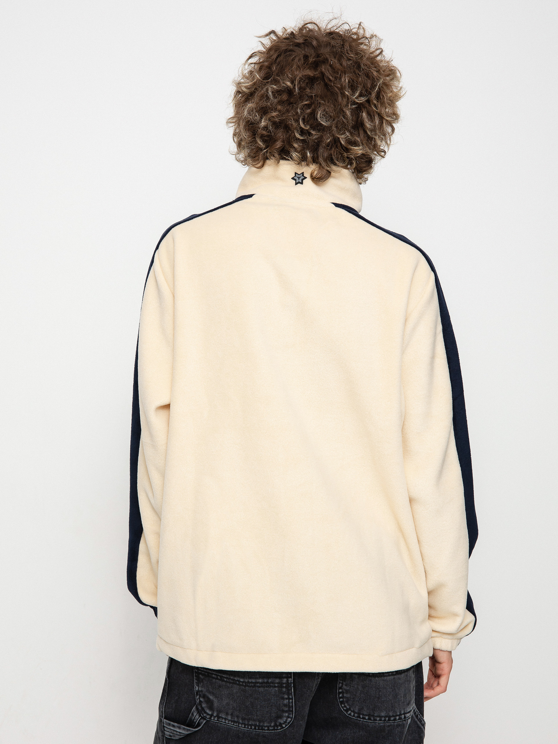 Pánský Fleecová mikina Method Fast Times 1/4 Zip (oat/navy)