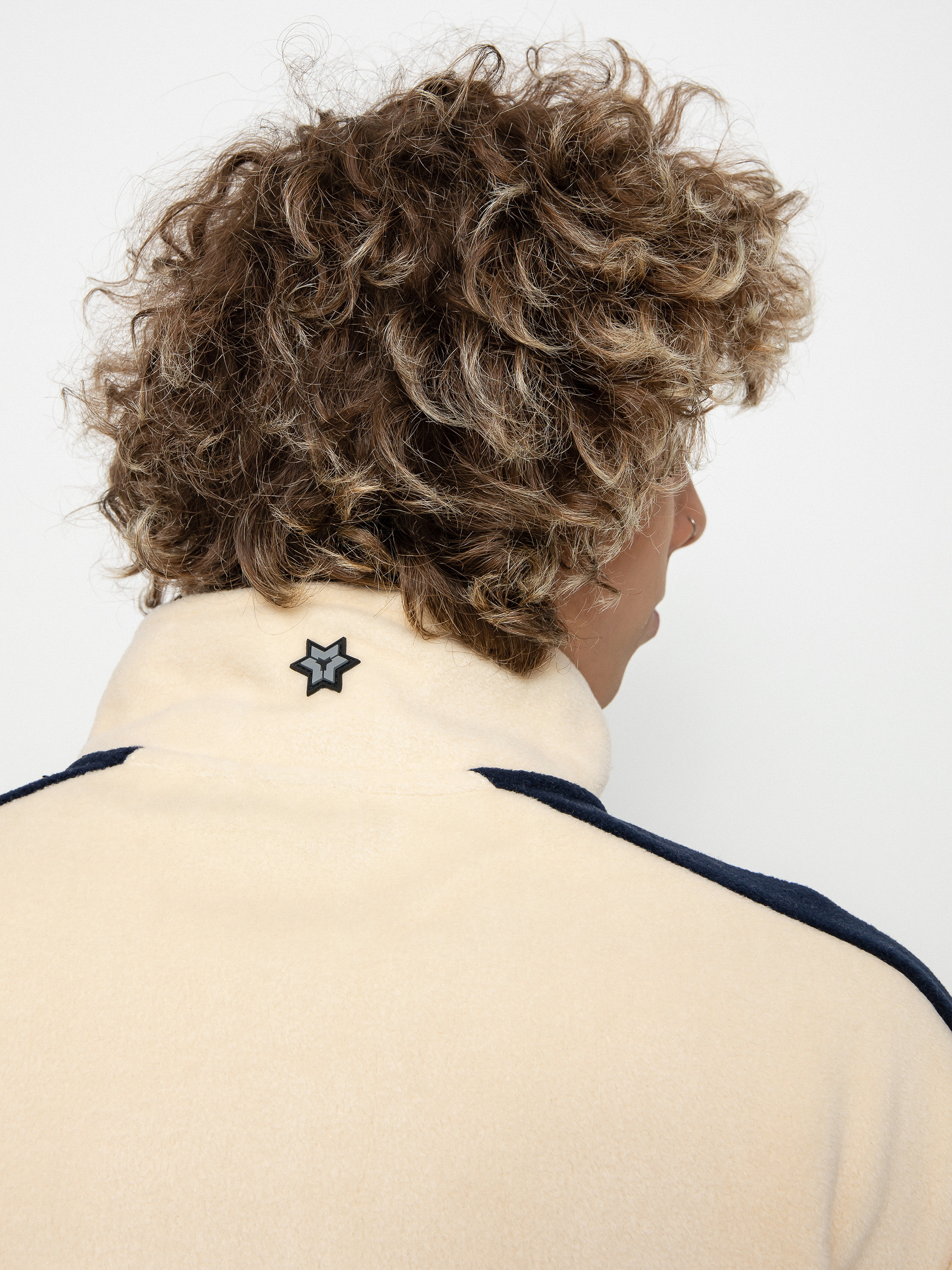 Pánský Fleecová mikina Method Fast Times 1/4 Zip (oat/navy)