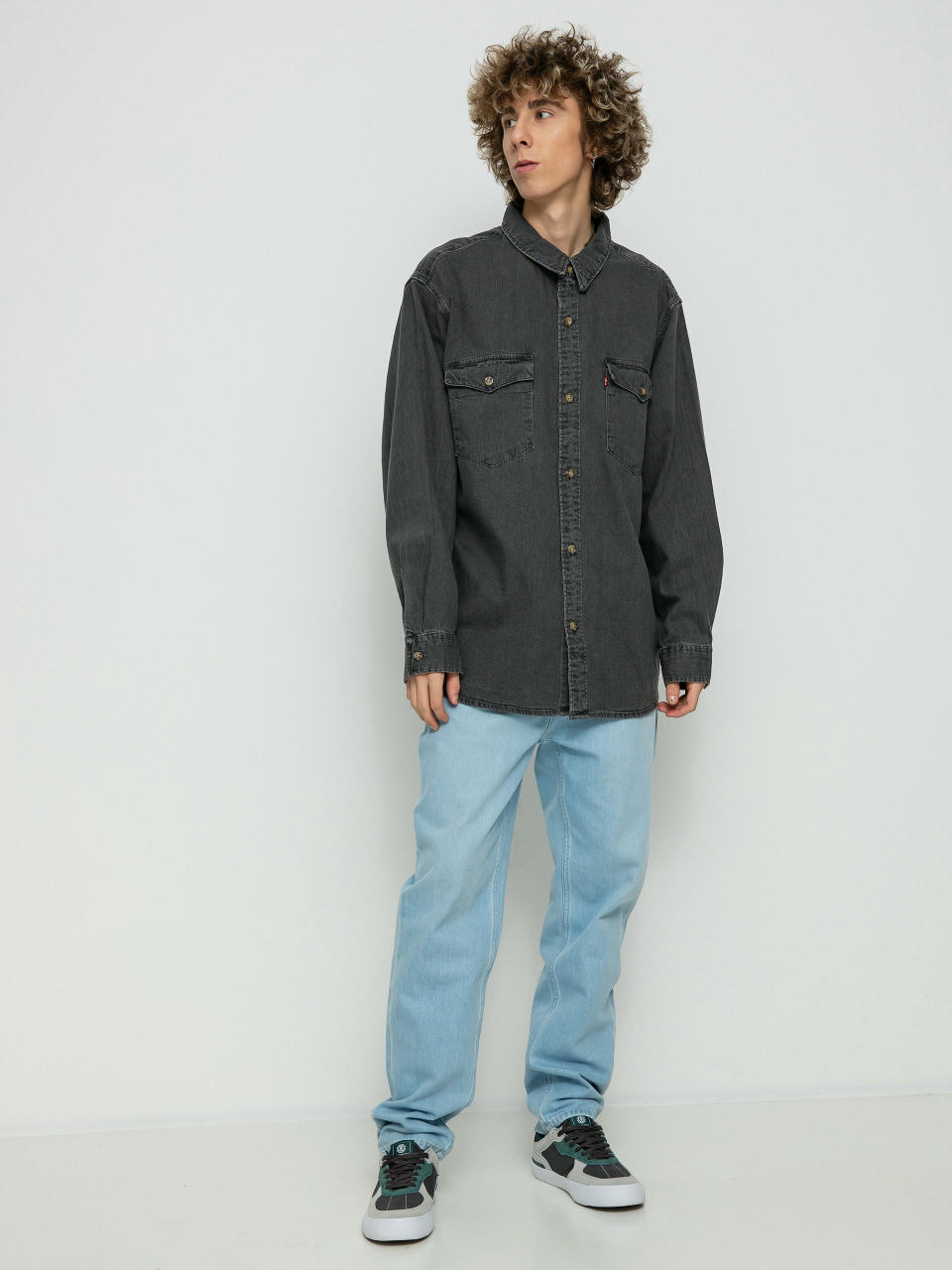 Košile Levi's® Relaxed Fit Western (black worn)