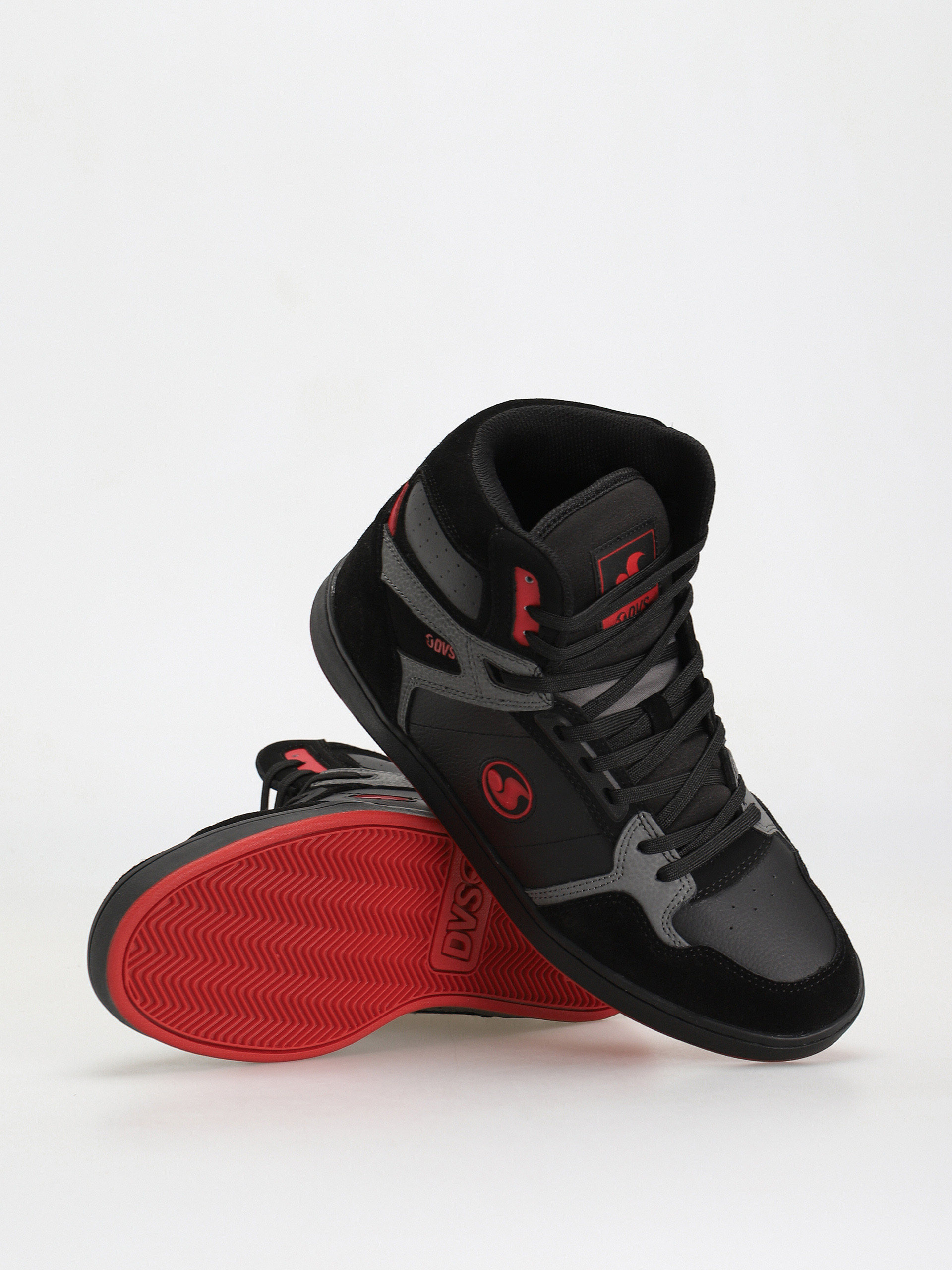 Boty DVS Honcho (black charcoal red suede)