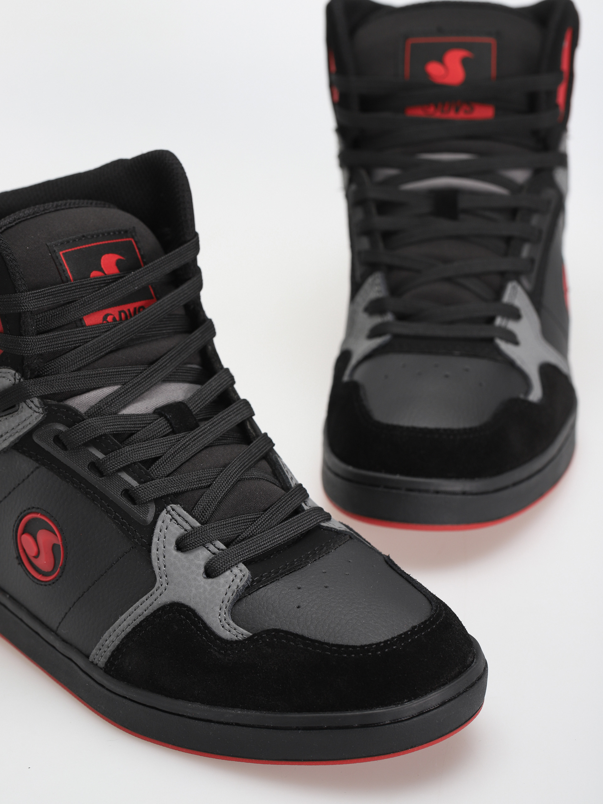 Boty DVS Honcho (black charcoal red suede)