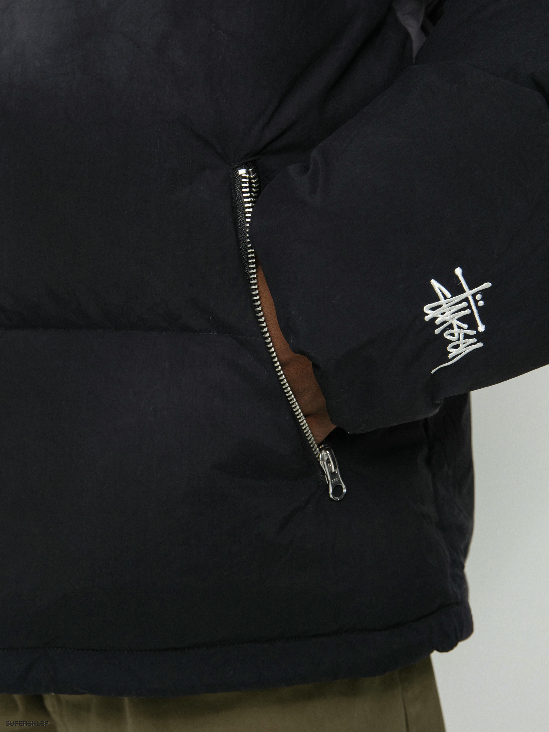 Bunda Stussy Recycled Nylon Down Puffer (vintage black)