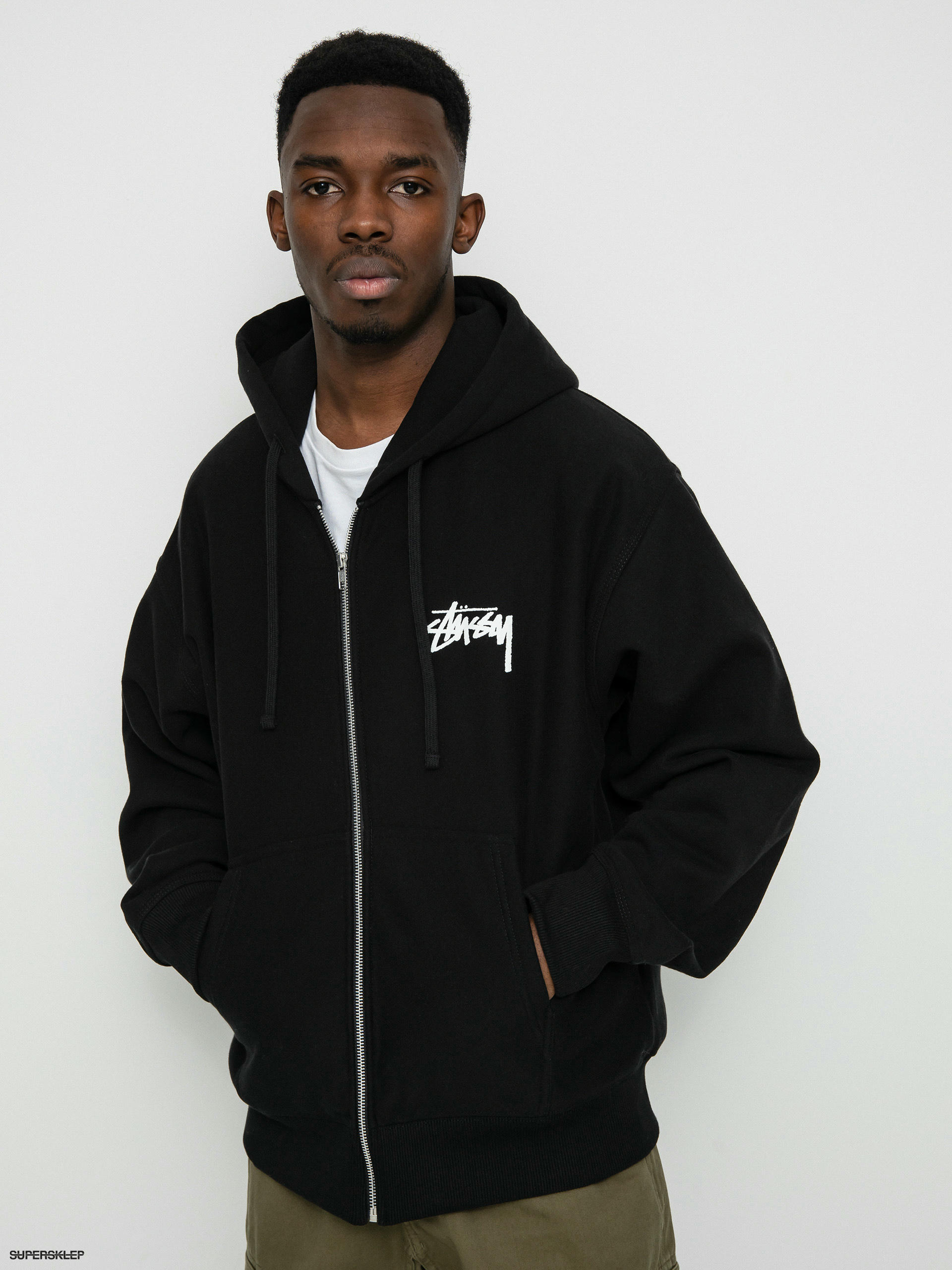 Mikina s kapucí Stussy Club Crown ZHD (black)