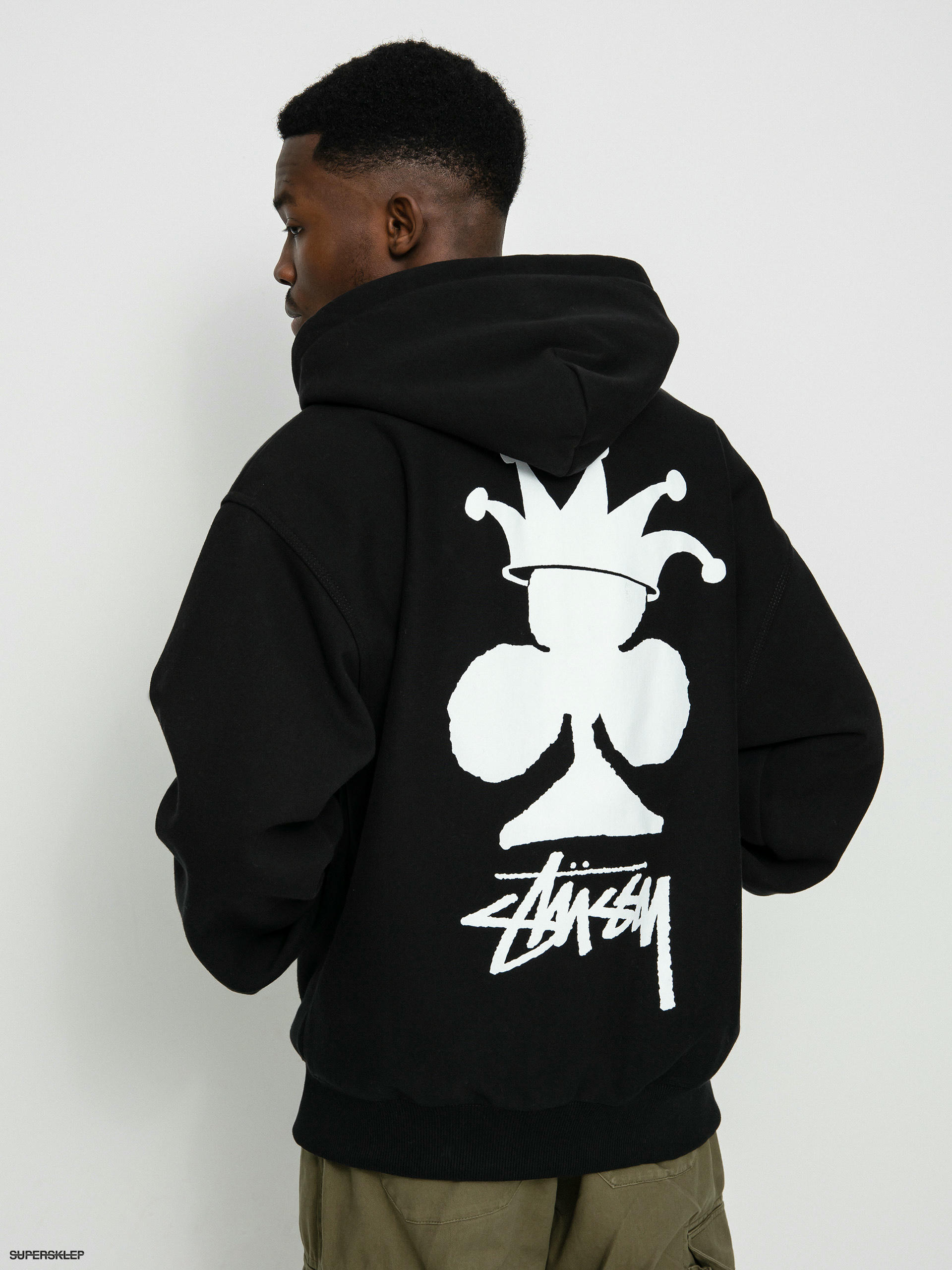 Mikina s kapucí Stussy Club Crown ZHD (black)