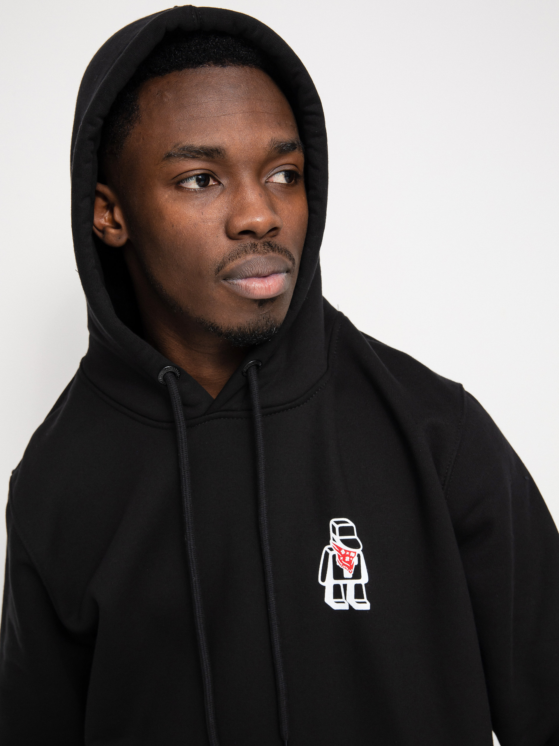 Mikina s kapucí Tabasko Bandana HD (black)