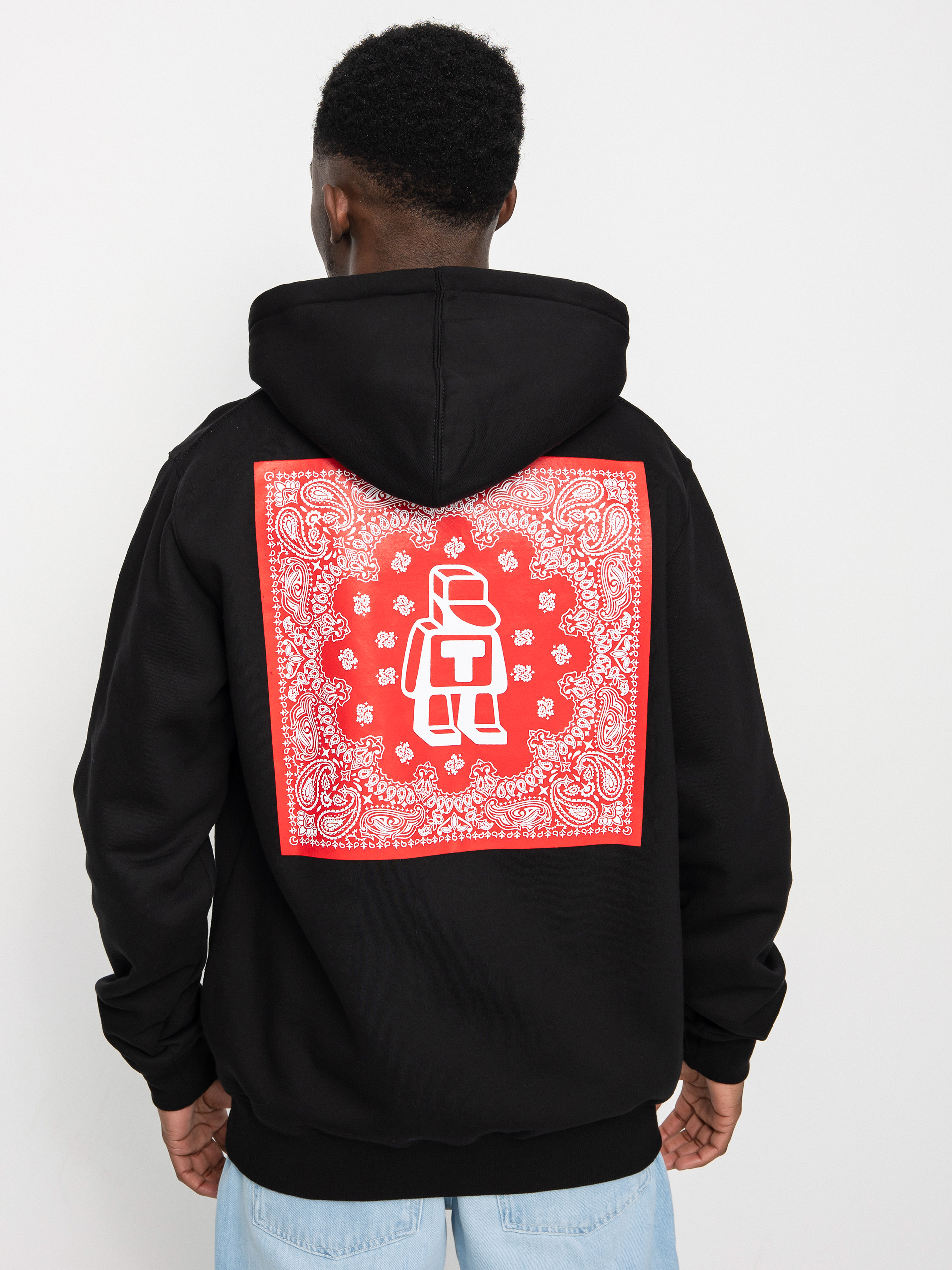 Mikina s kapucí Tabasko Bandana HD (black)