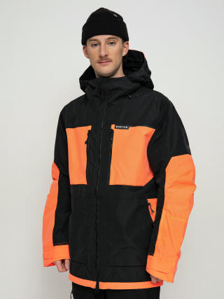 Snowboardová bunda Burton Frostner (true black/tetra orange)