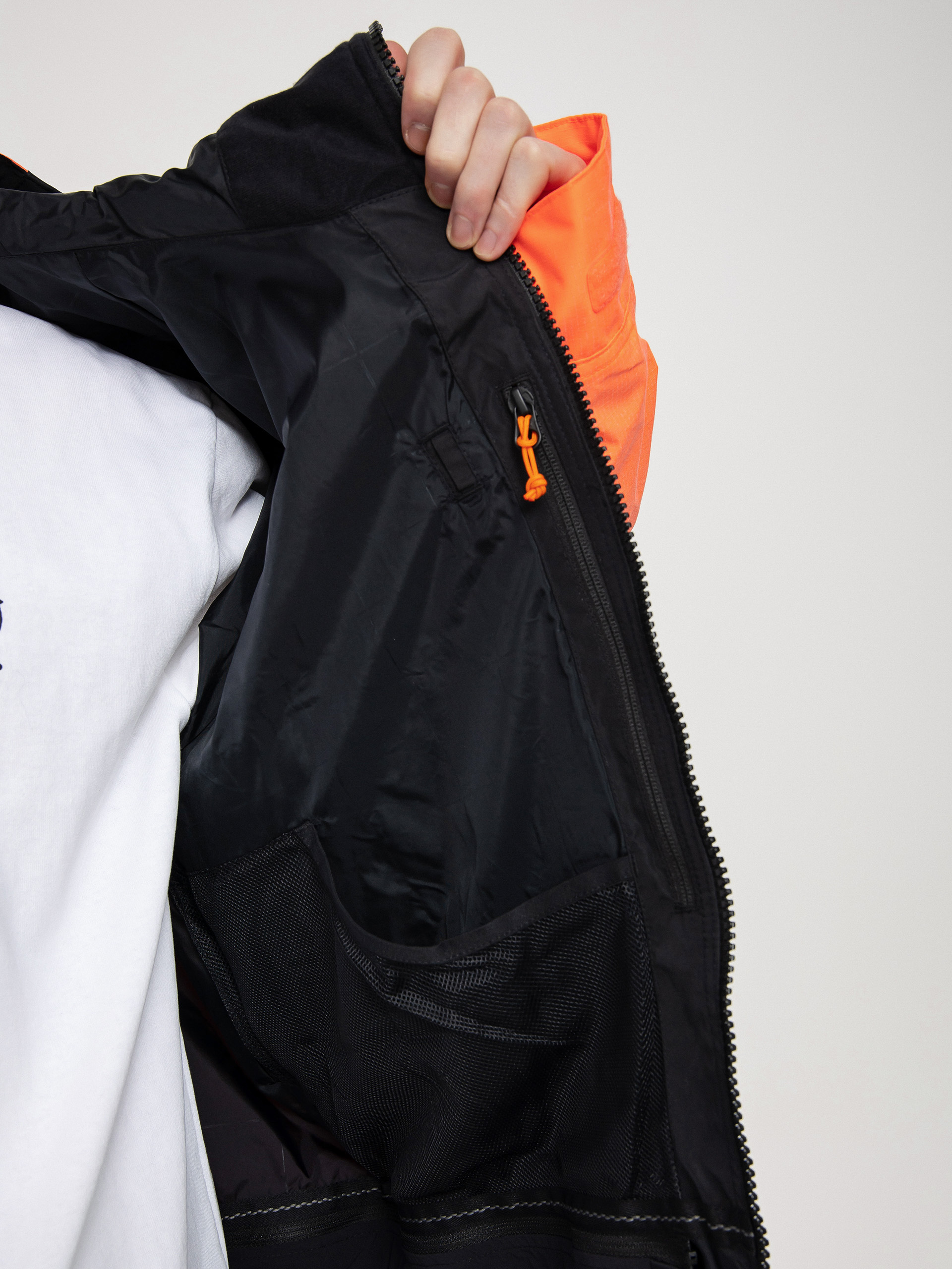 Pánská Snowboardová bunda Burton Frostner (true black/tetra orange)