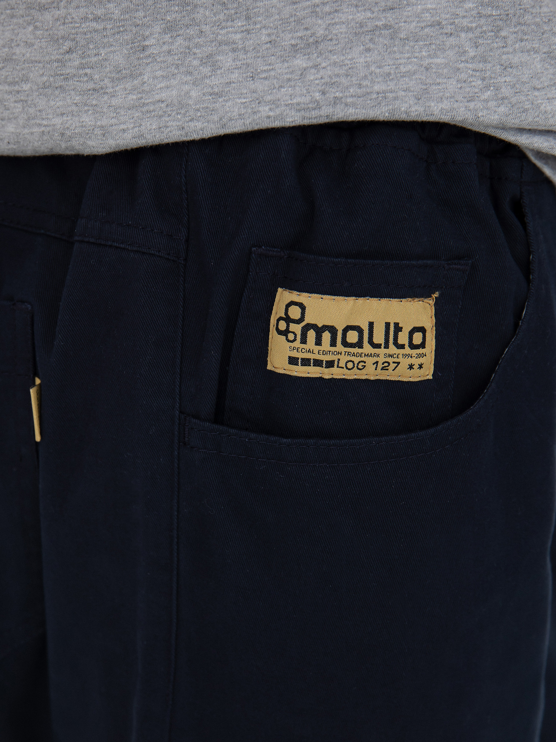 Kalhoty Malita Chino Log Sl (elastic navy)