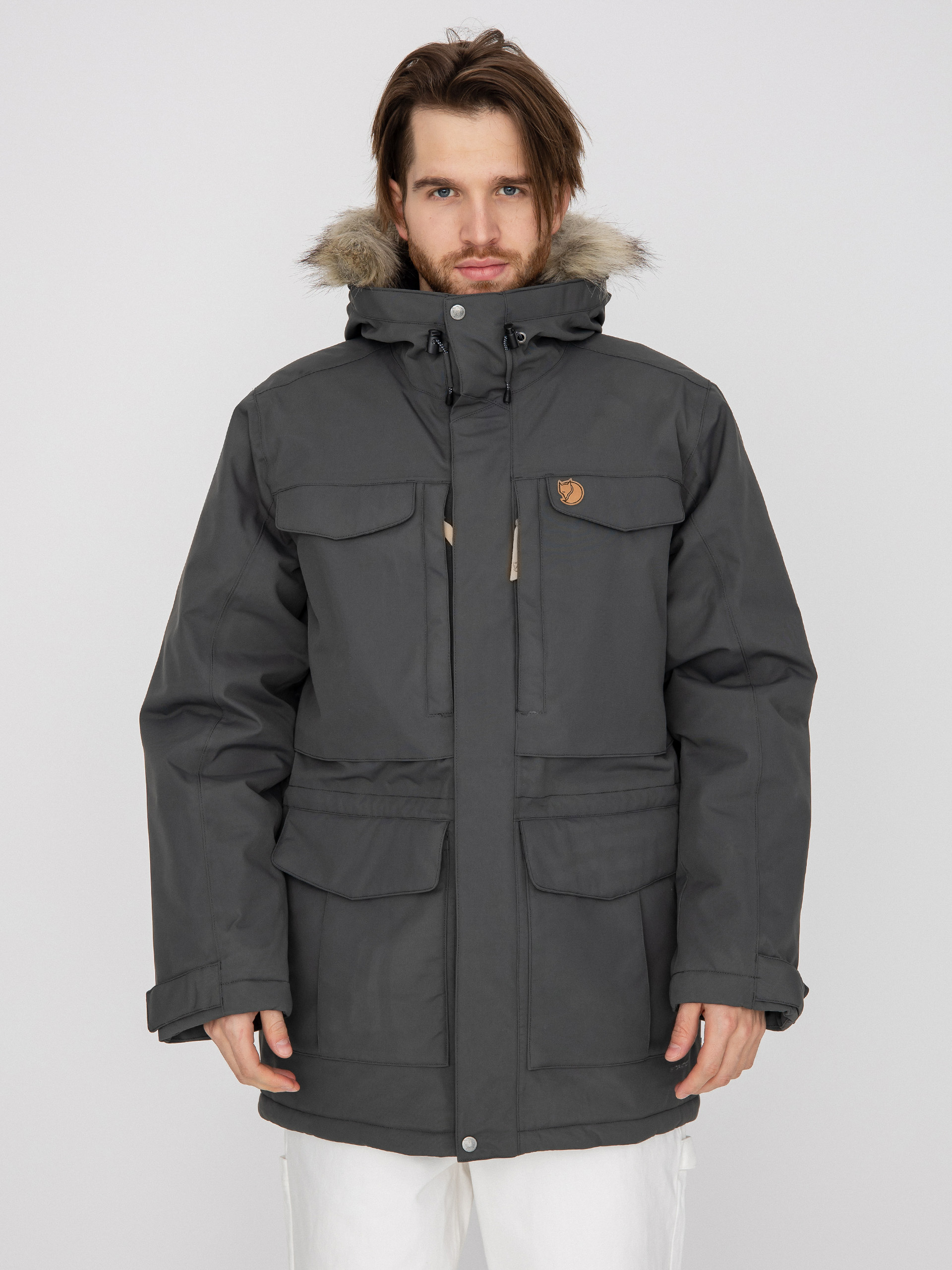 Bunda Fjallraven Nuuk Parka šedá (basalt)
