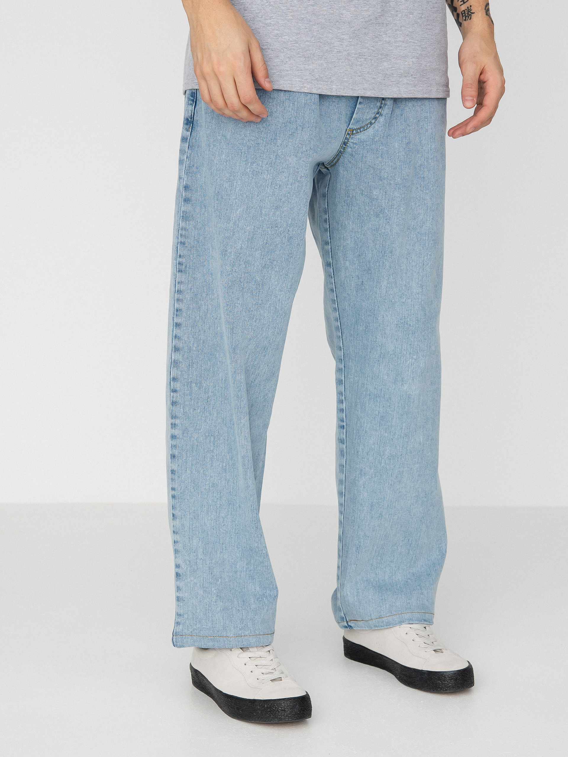 Kalhoty Malita Jeans Log Sl (elastic blue)