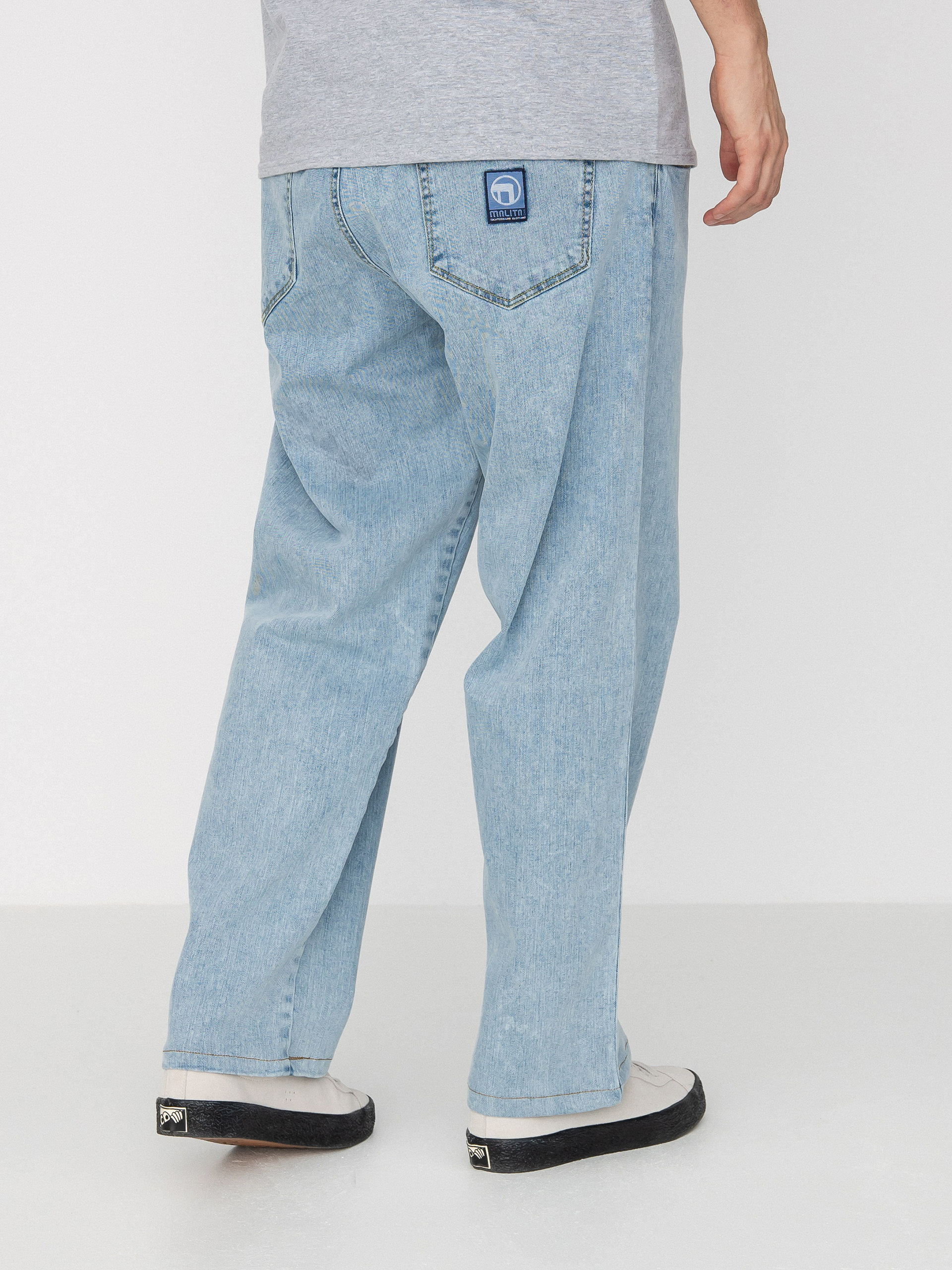 Kalhoty Malita Jeans Log Sl (elastic blue)