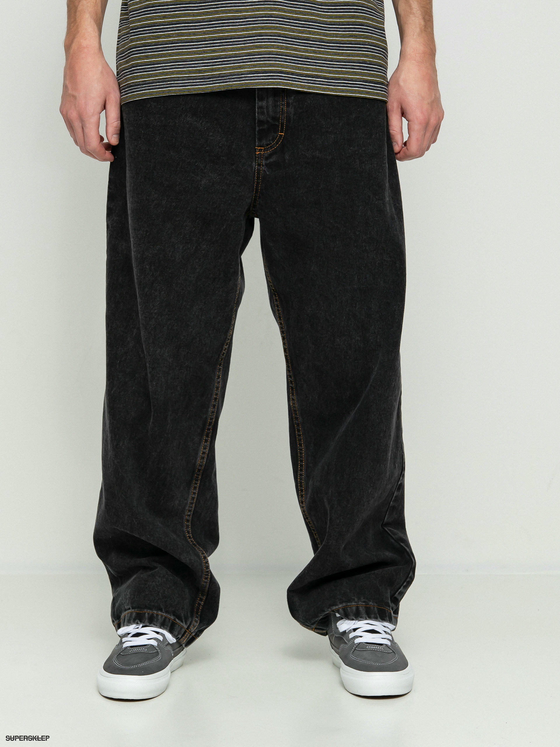 Kalhoty Polar Skate 93 Denim (washed black)