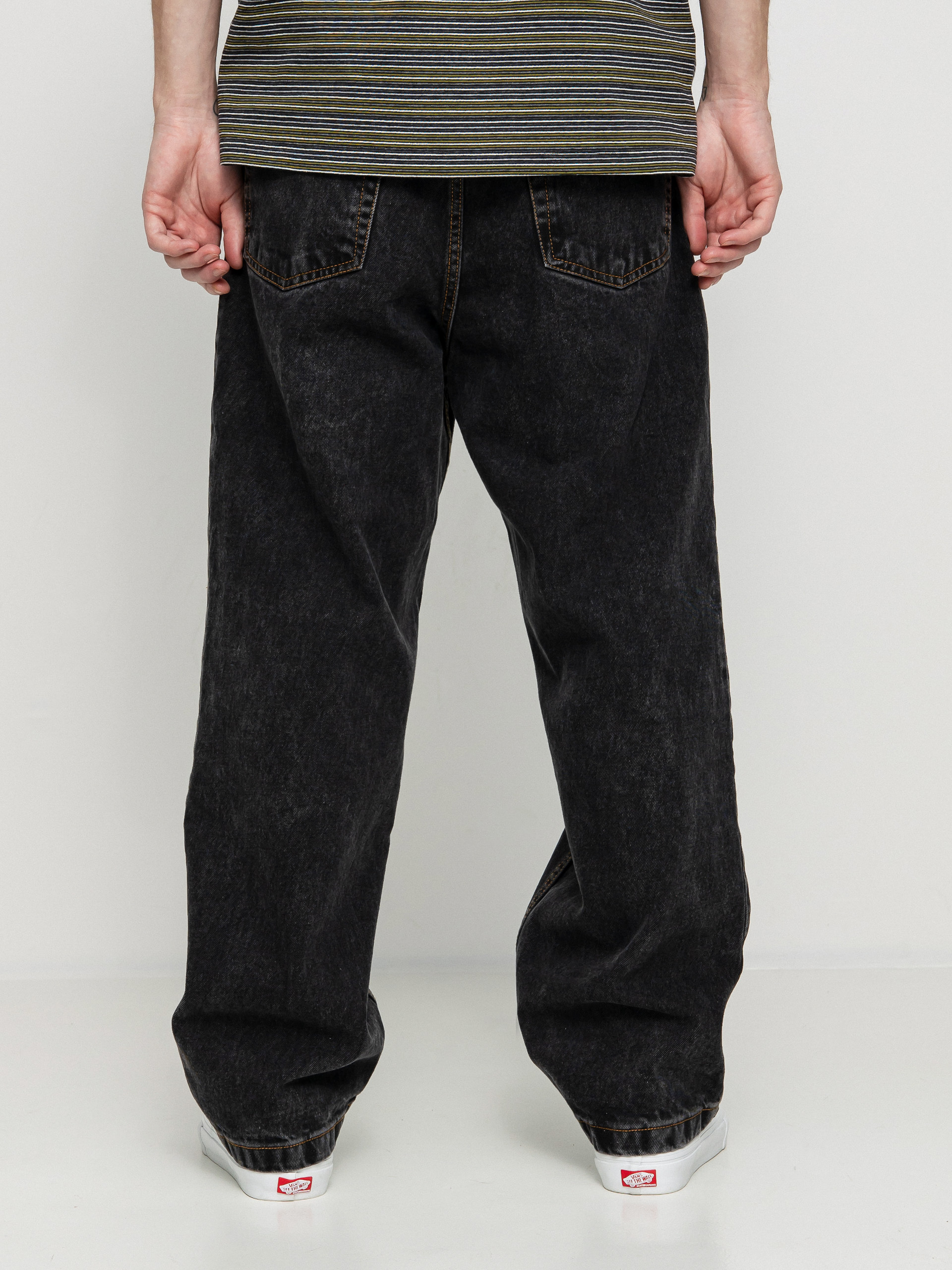 Kalhoty Polar Skate 93 Denim (washed black)