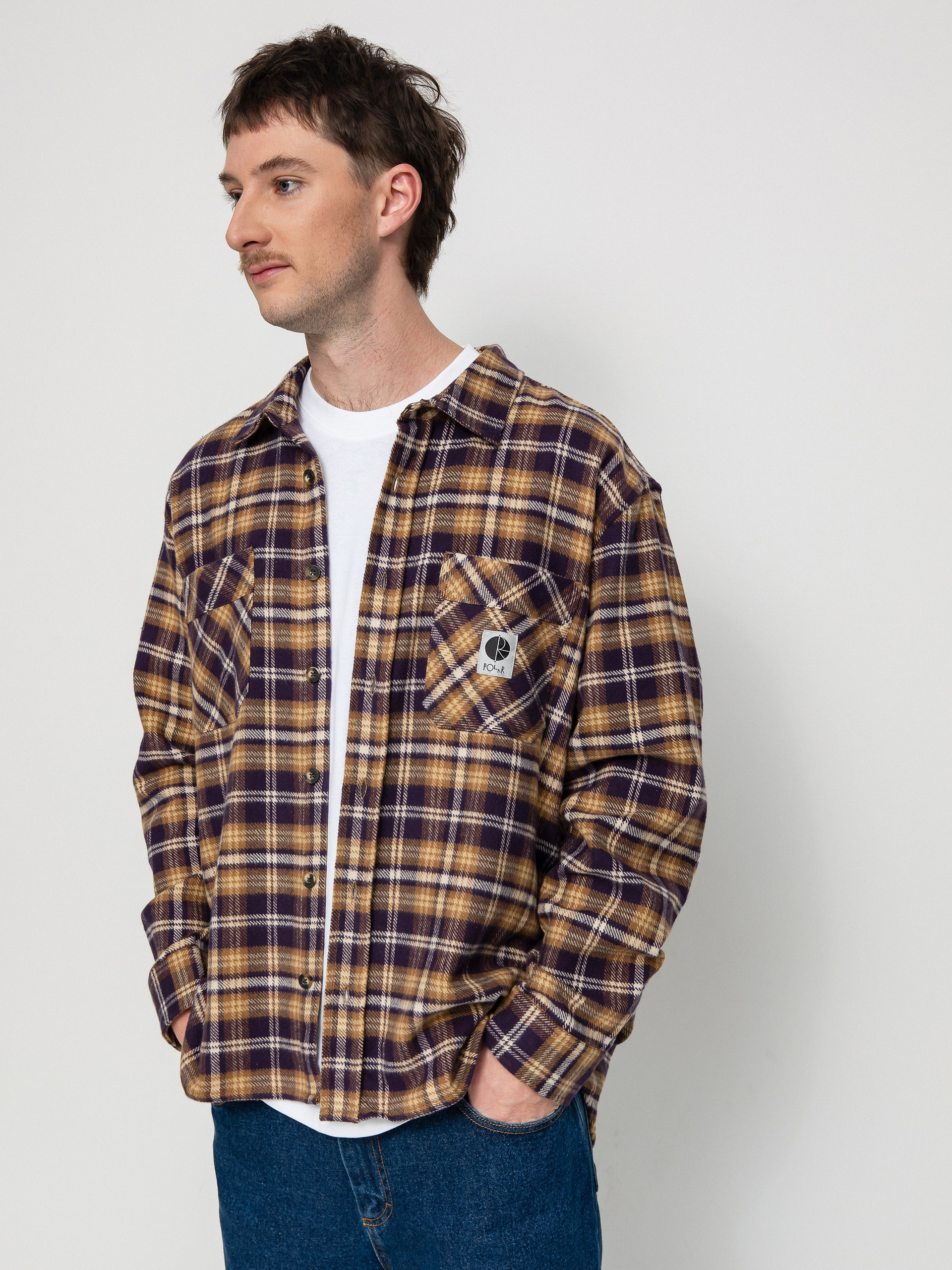 Košile Polar Skate Flannel (plum)