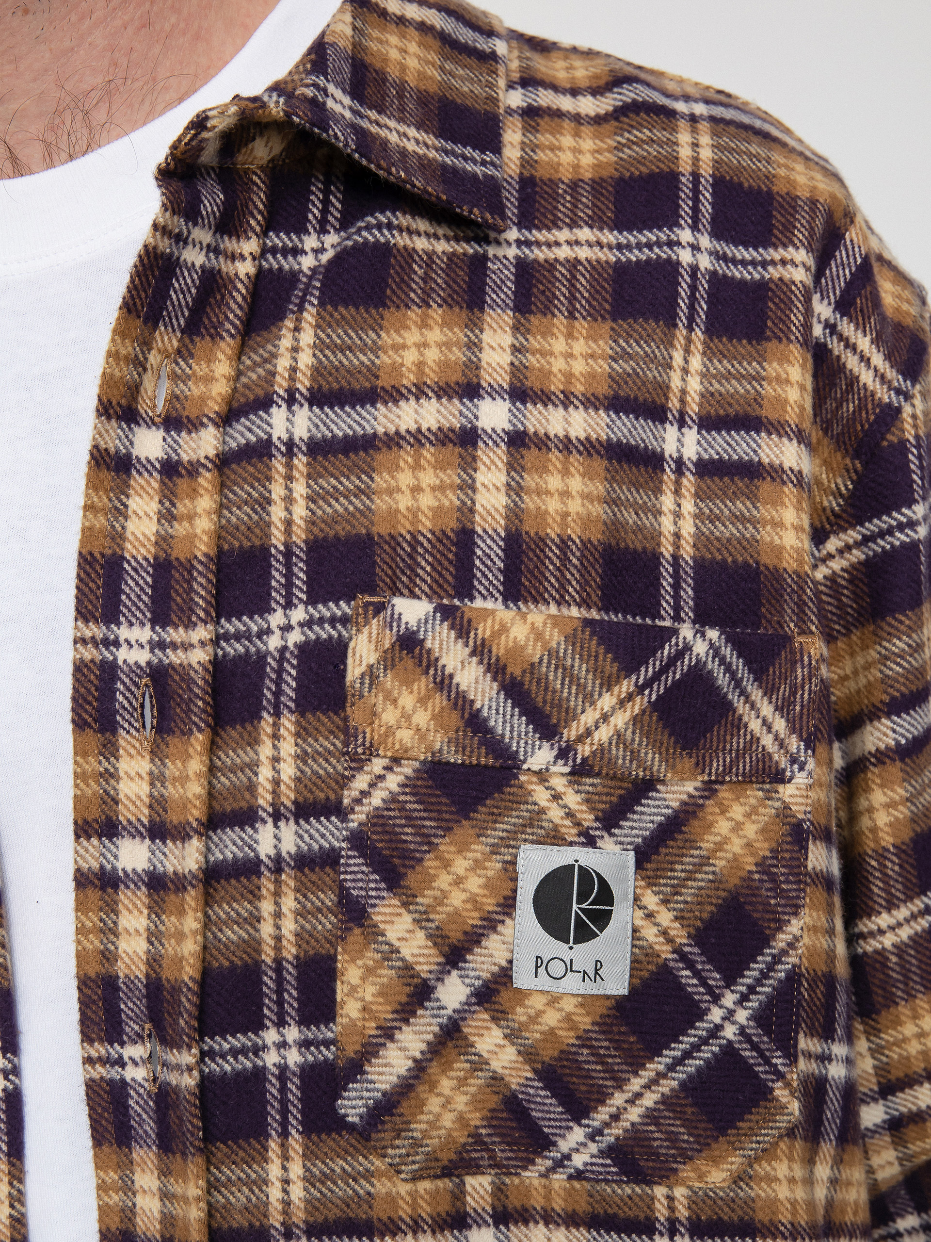Košile Polar Skate Flannel (plum)