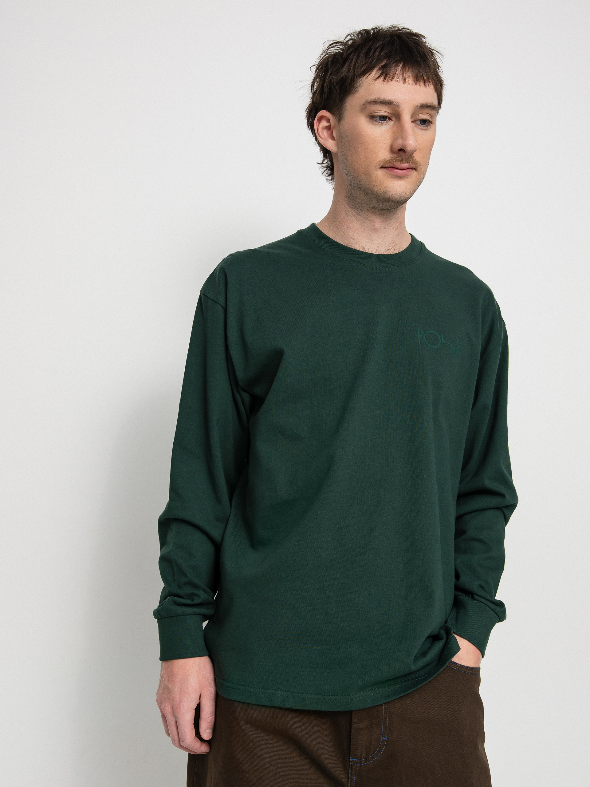 Triko Polar Skate Stroke Logo (dark green)