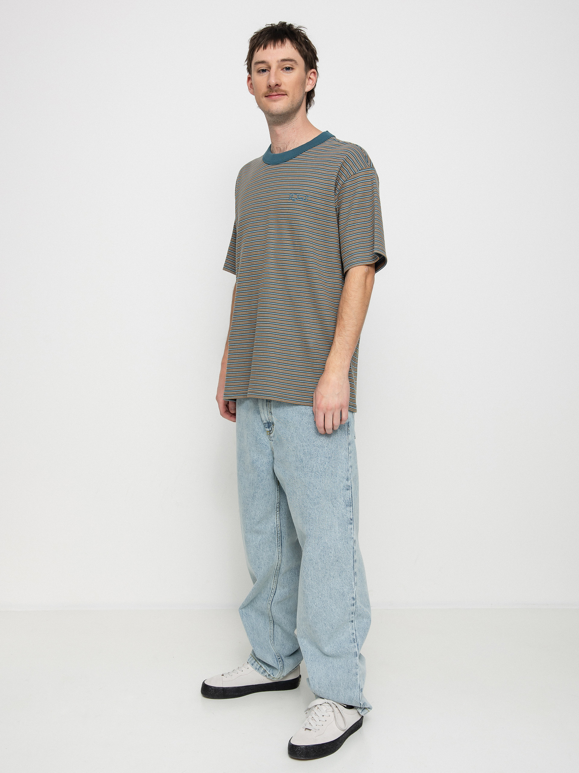 Tričko Polar Skate Stripe Shin (teal)